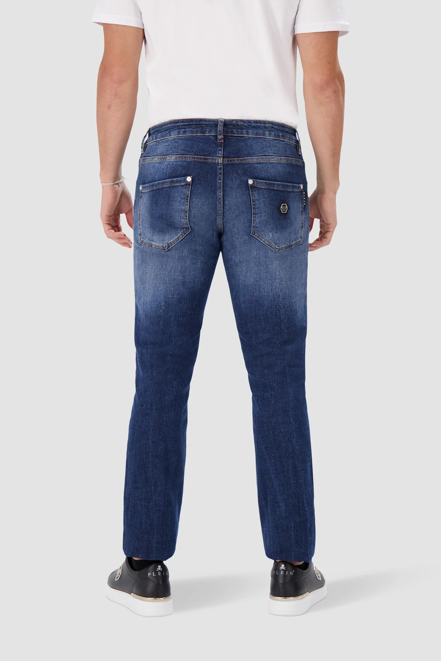 Philipp Plein Denim Straight Supreme Trousers - Image 4