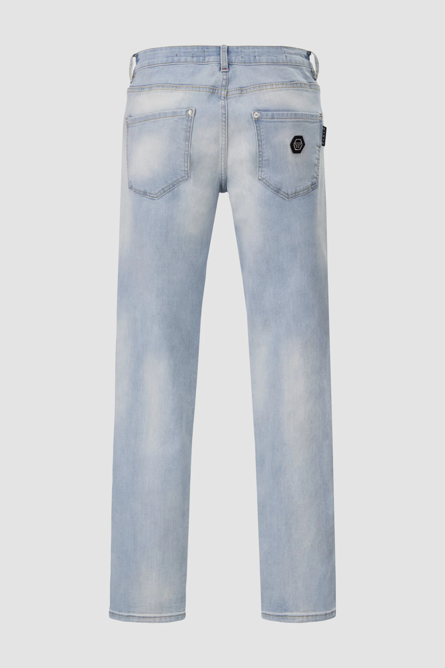 Philipp Plein Denim Super Basic Straight Trousers - Image 3