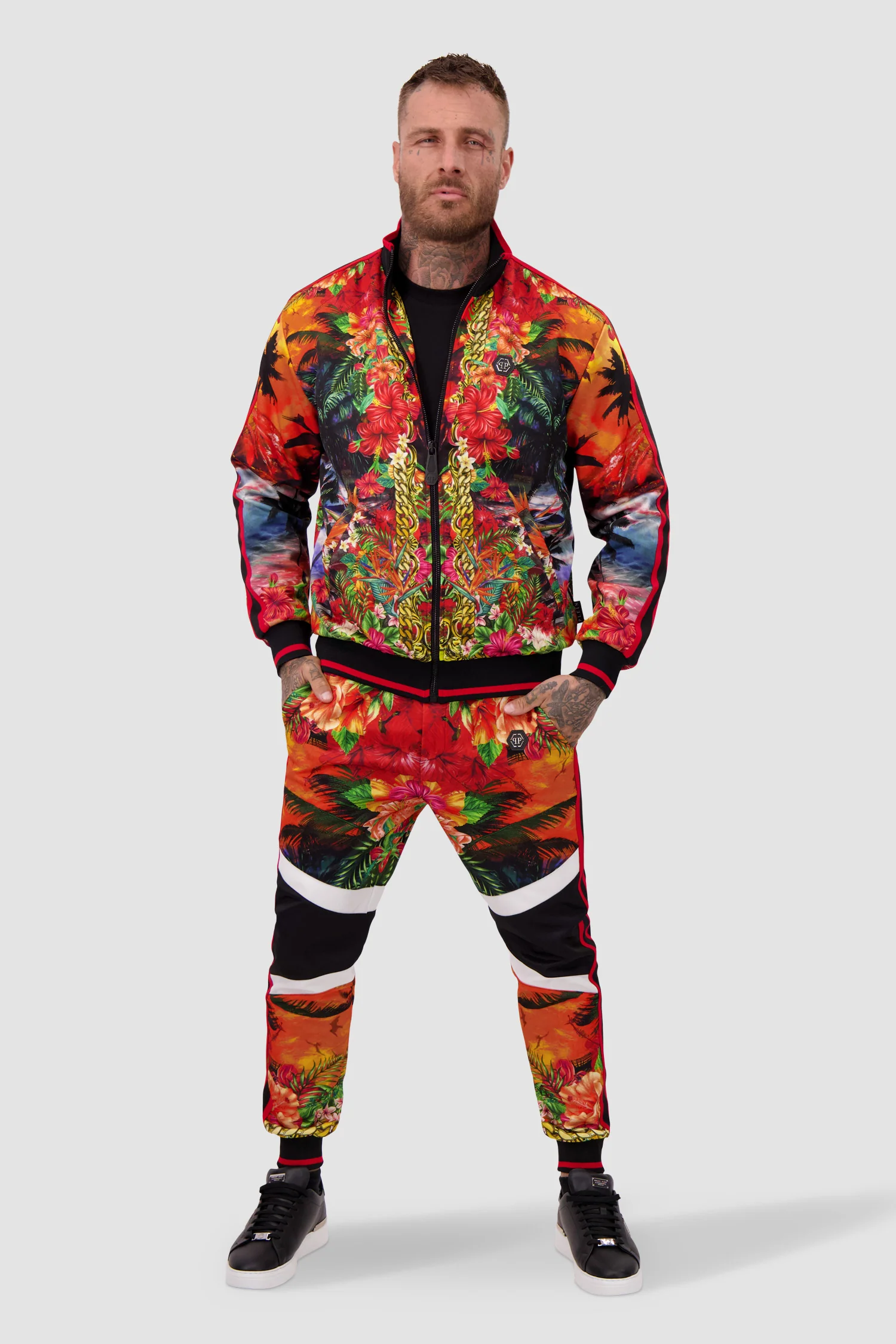 Philipp Plein Hawaii Top/Trousers Tracksuit - Image 2