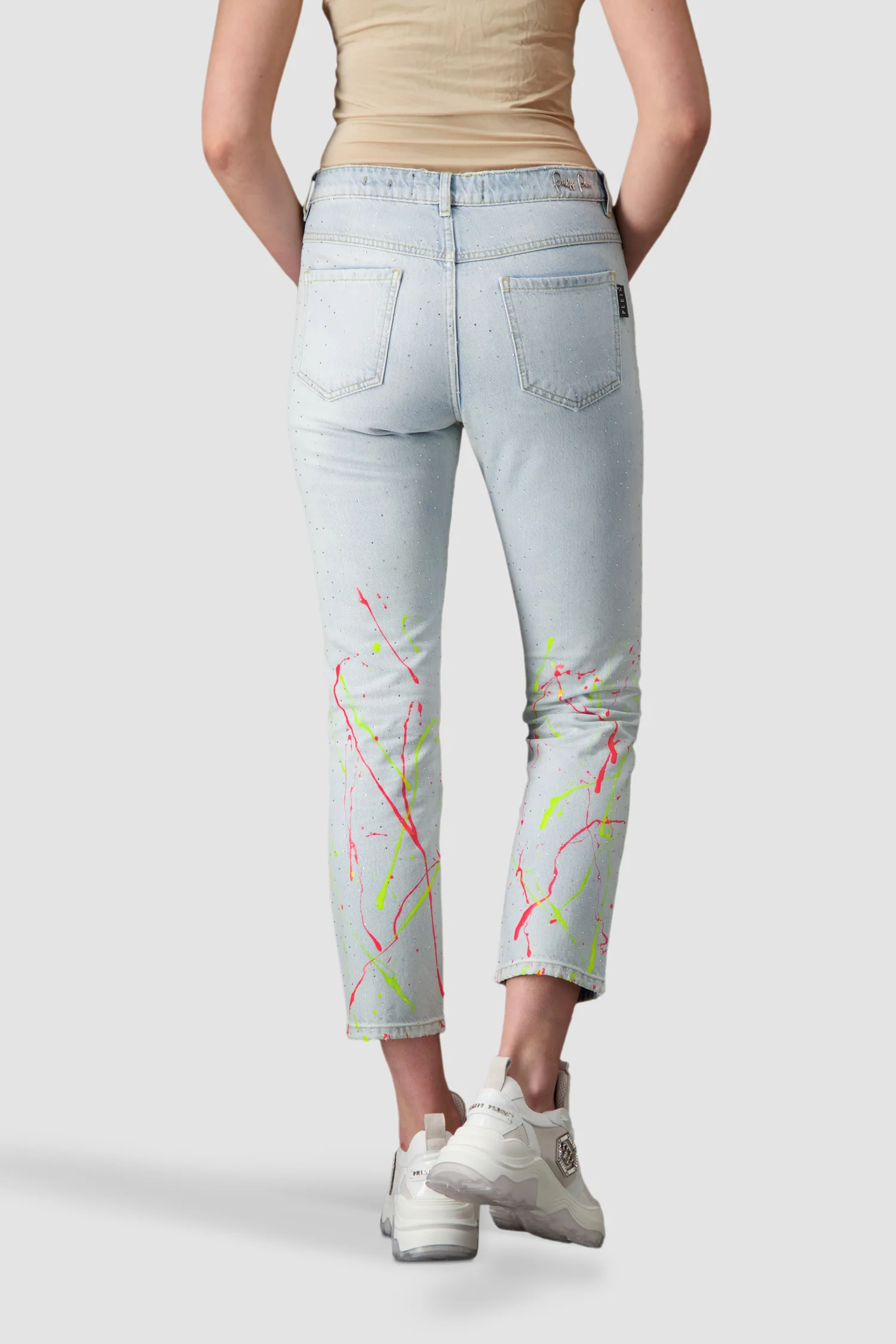 Philipp Plein Hot’n’Cold Boyfriend Crystal Jeans - Image 2
