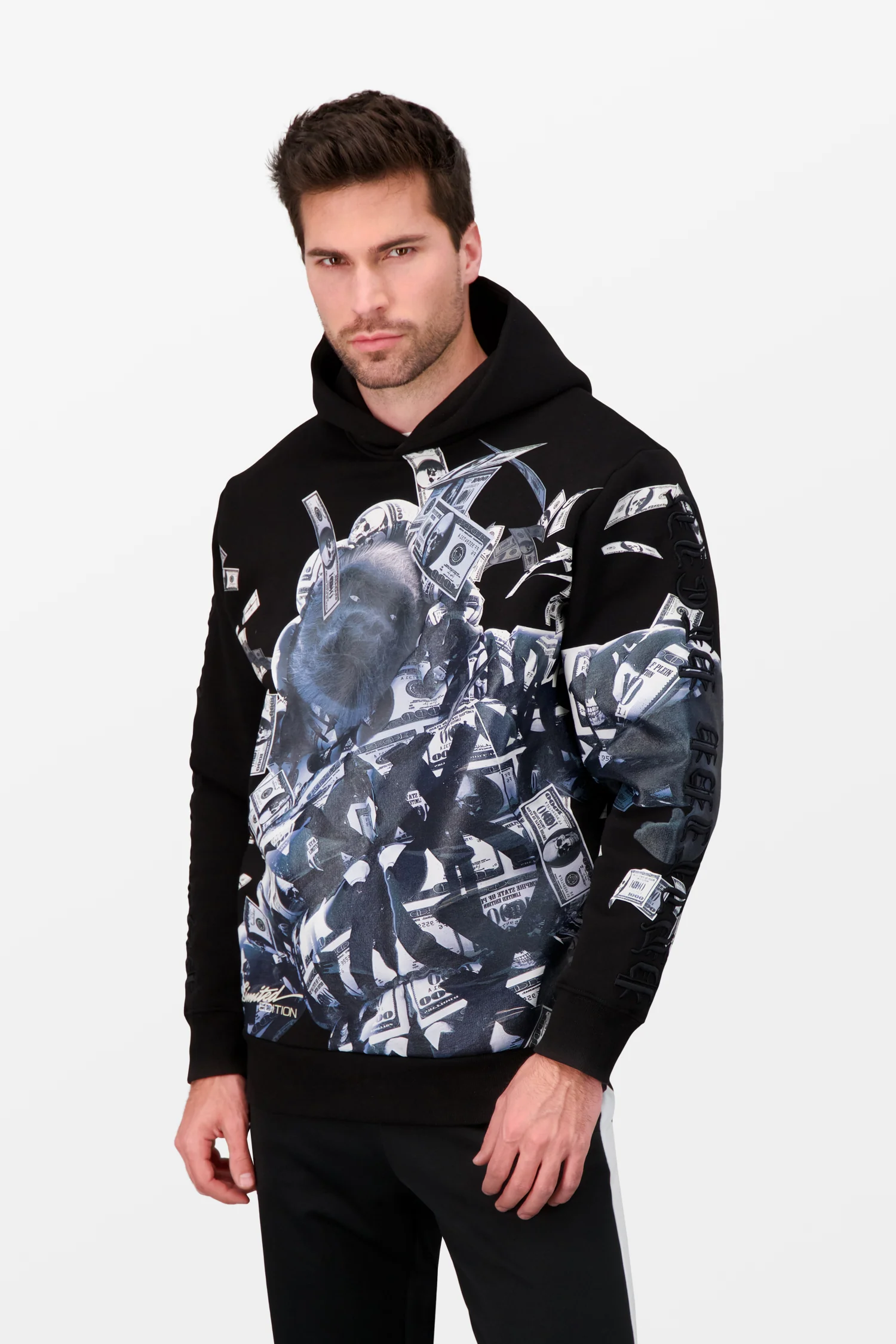Philipp Plein Limited Black Dollar Hoodie - Image 3