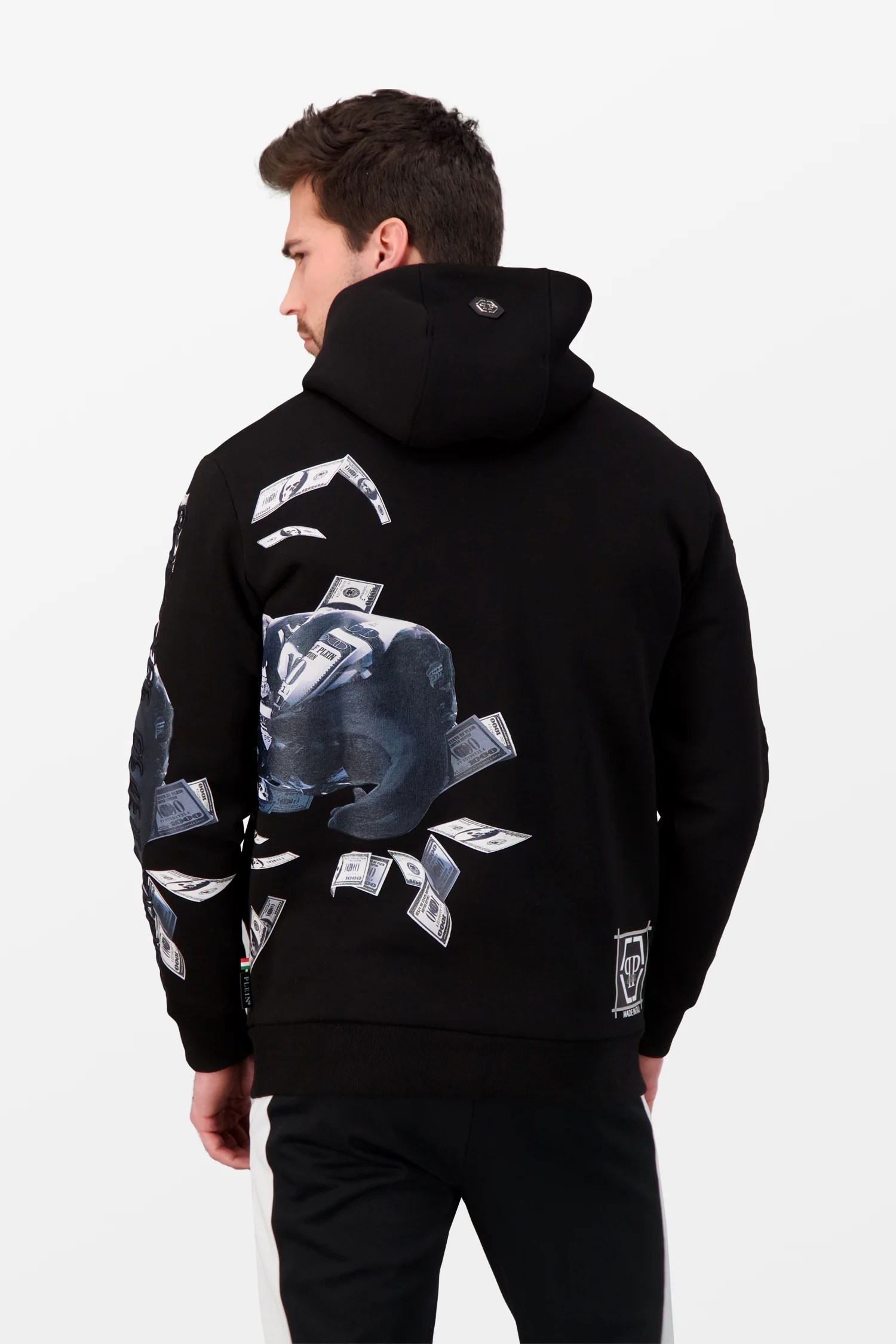Philipp Plein Limited Black Dollar Hoodie - Image 5
