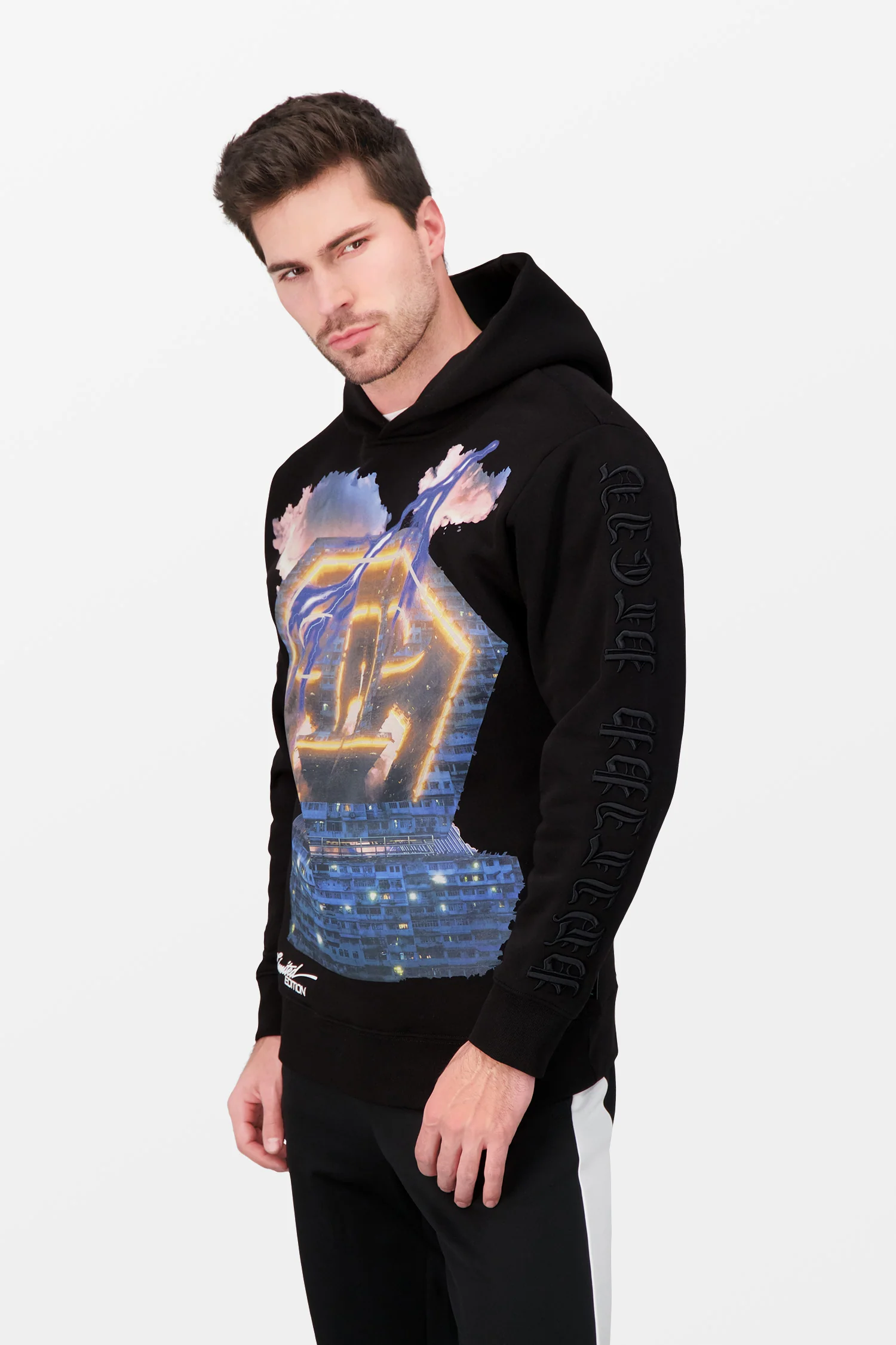 Philipp Plein Limited Black Universe Hoodie - Image 3