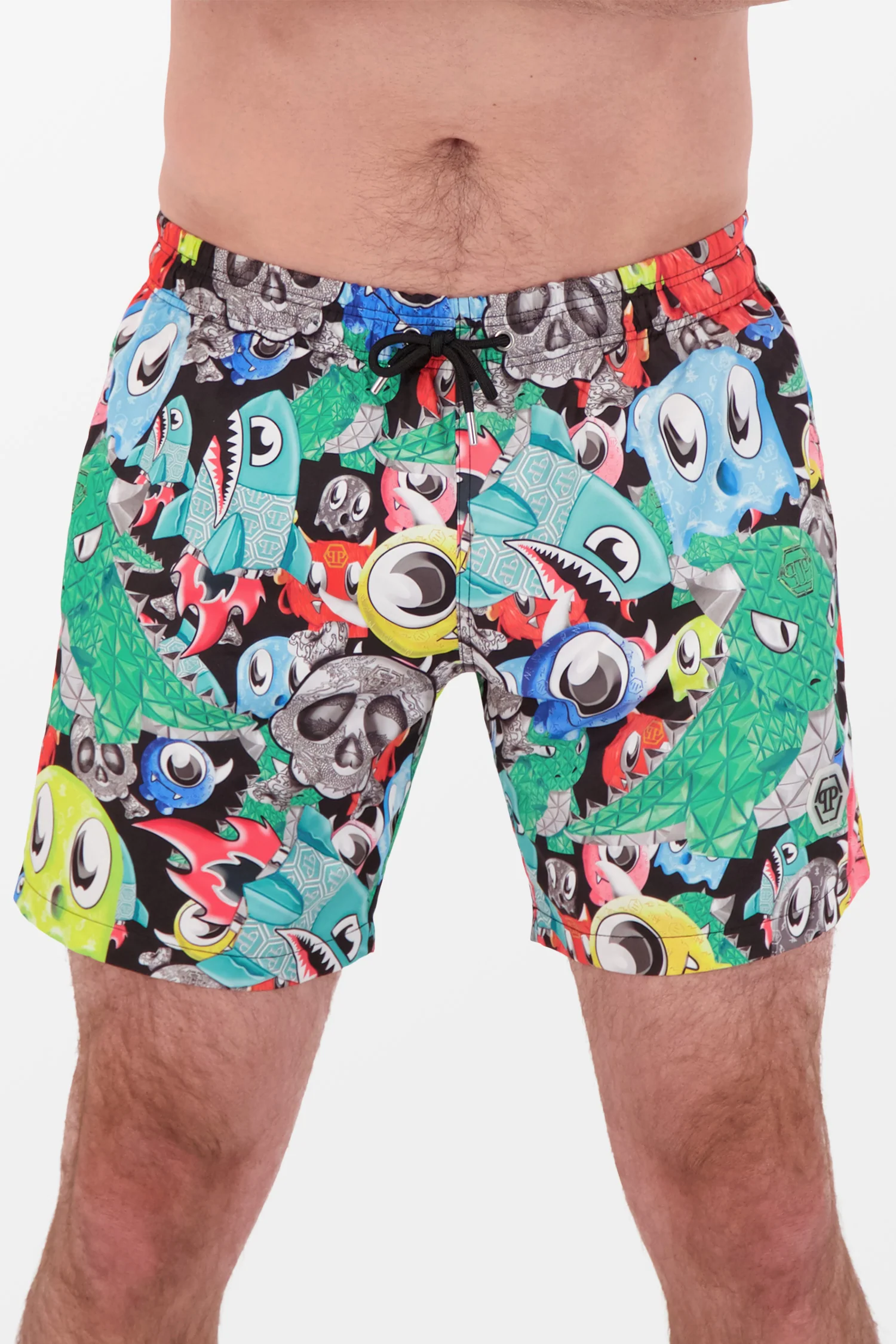 Philipp Plein Monsters Beachwear Shorts - Image 3