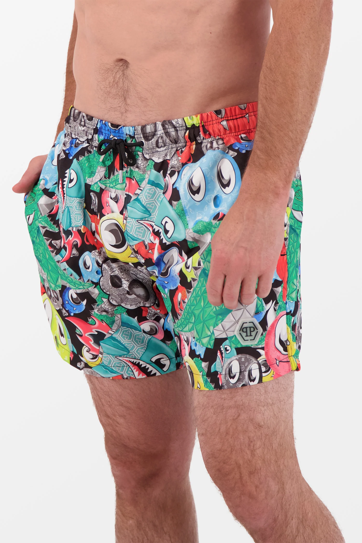 Philipp Plein Monsters Beachwear Shorts - Image 4