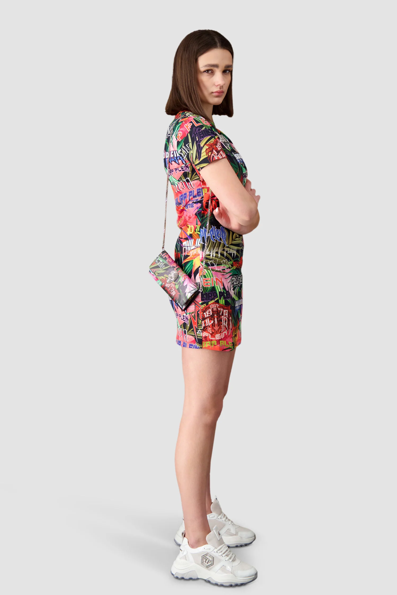 Philipp Plein Multicolor Jungle Rock Cross Body Bag - Image 5
