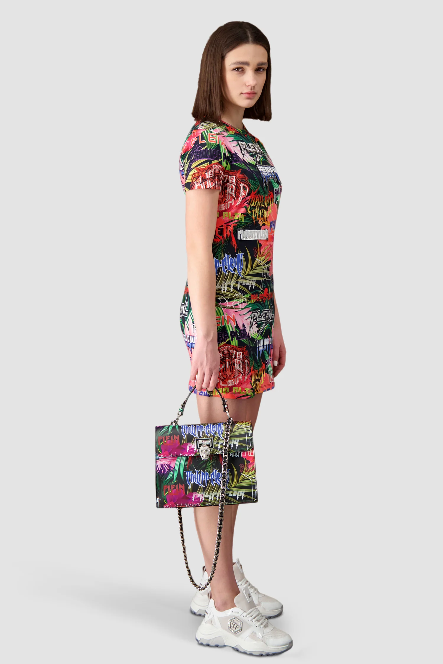 Philipp Plein Multicolor Jungle Rock Handle Bag - Image 2