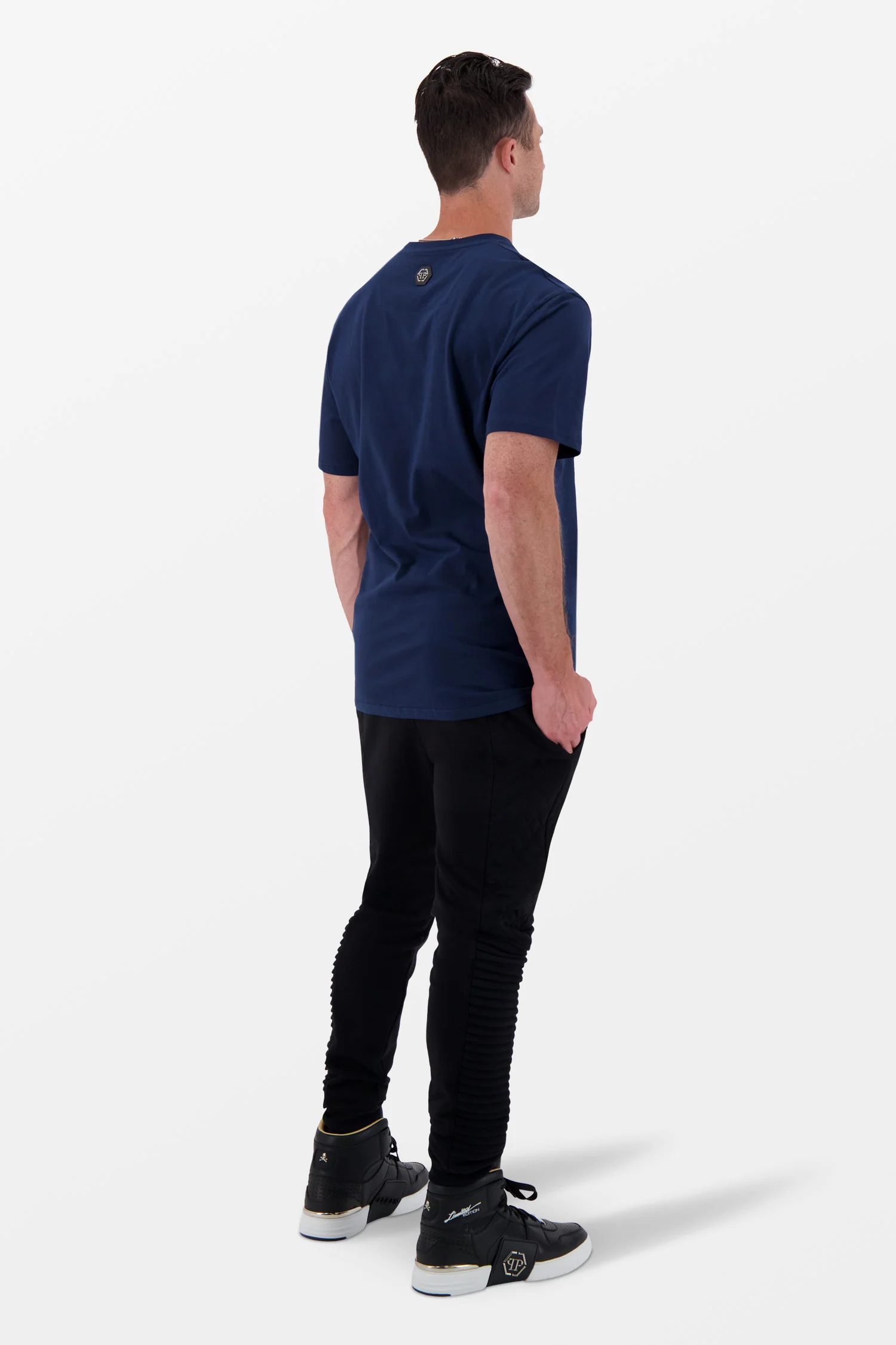 Philipp Plein Navy Round Neck SS Monster T-Shirt - Image 5