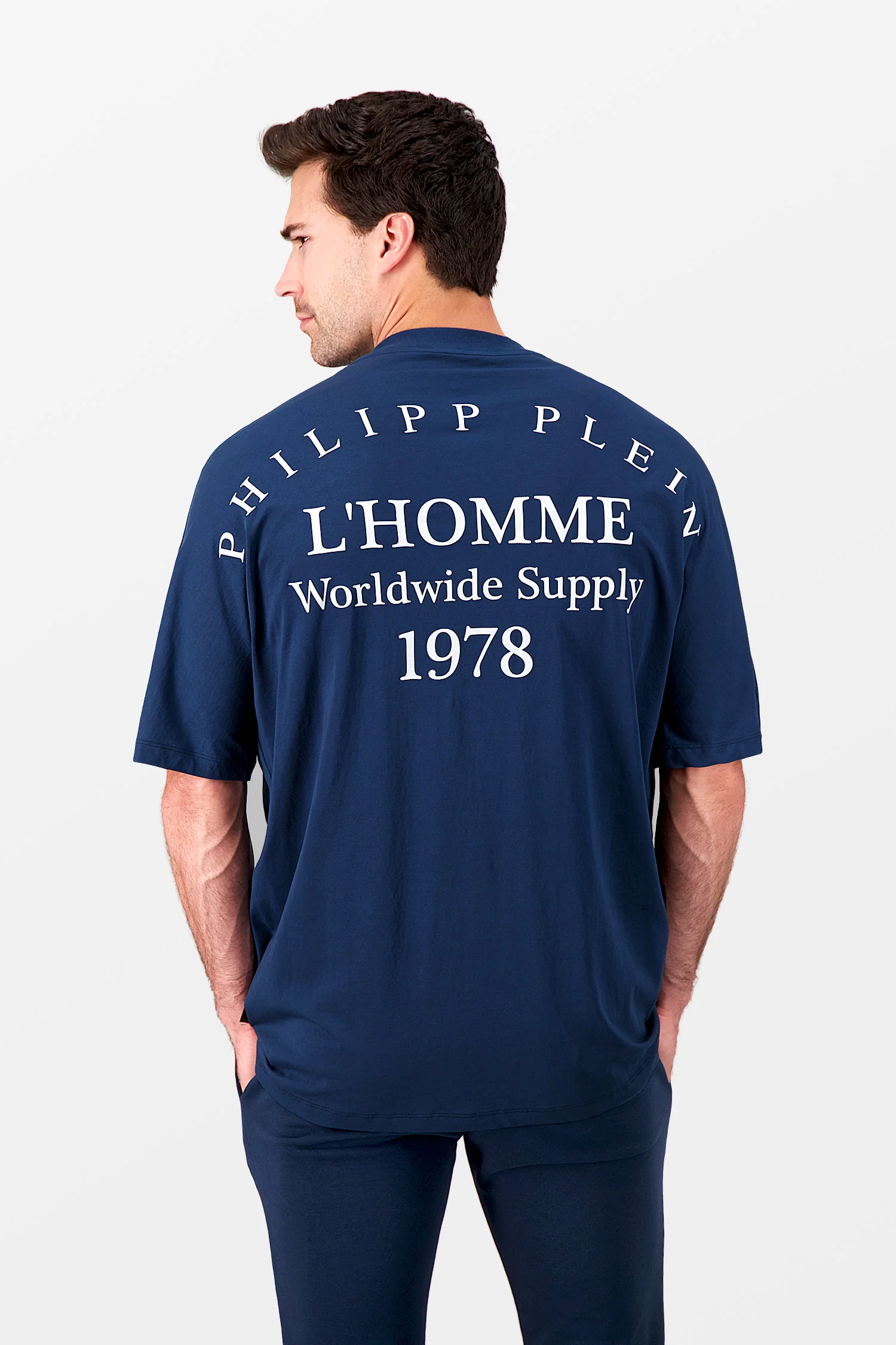 Philipp Plein Navy Round Neck SS PP 1978 T-Shirt - Image 4
