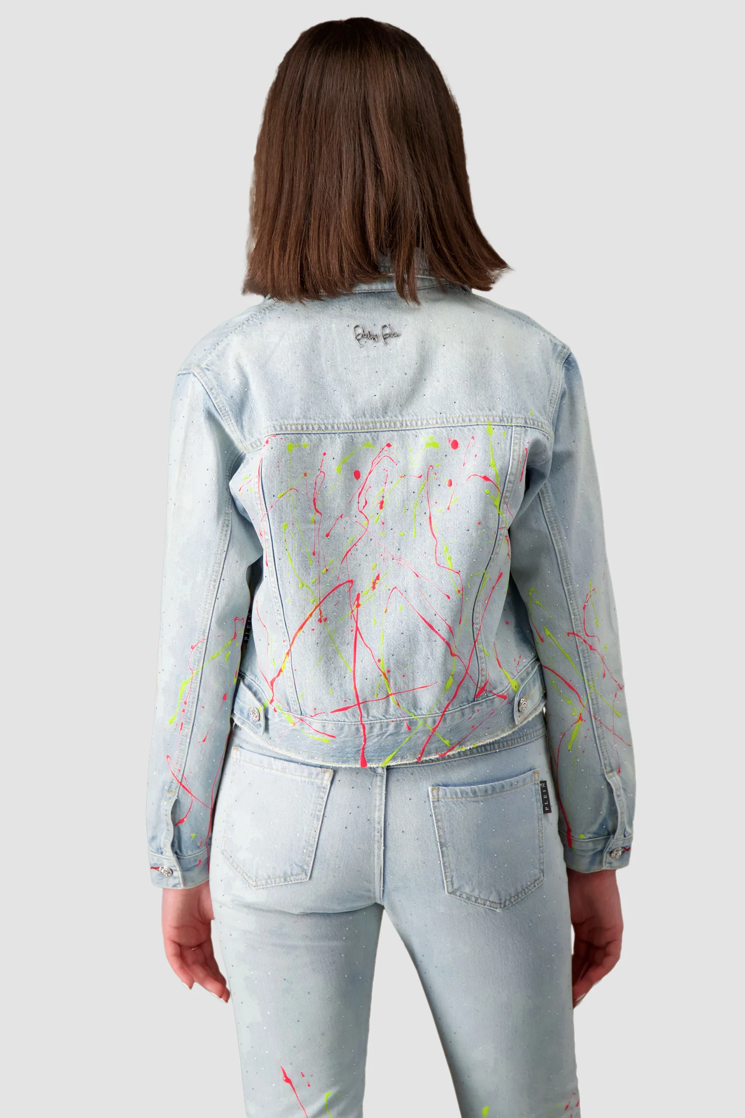 Philipp Plein Painted Denim Jacket - Image 3
