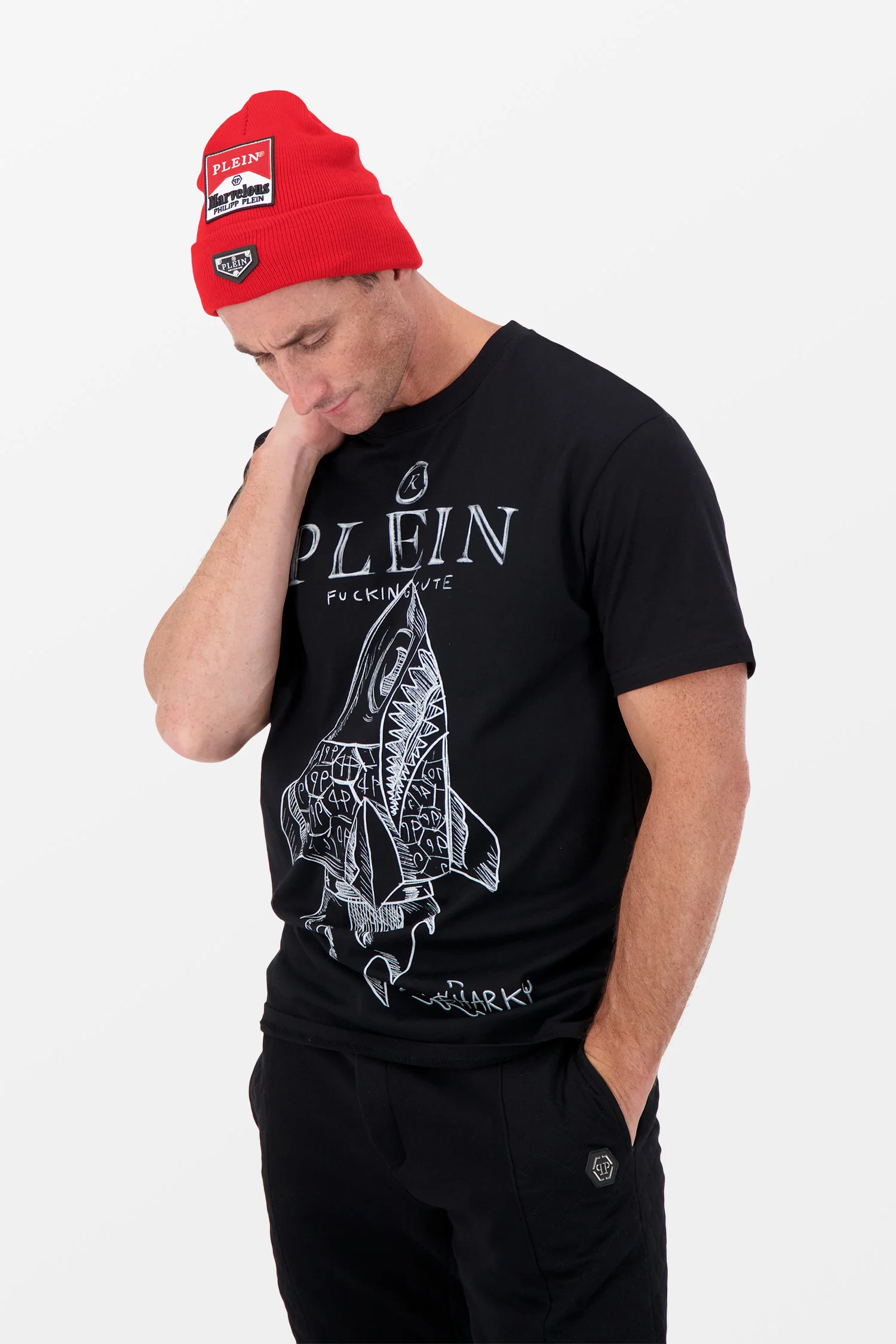 Philipp Plein Red Marvelous Wool Hat - Image 4