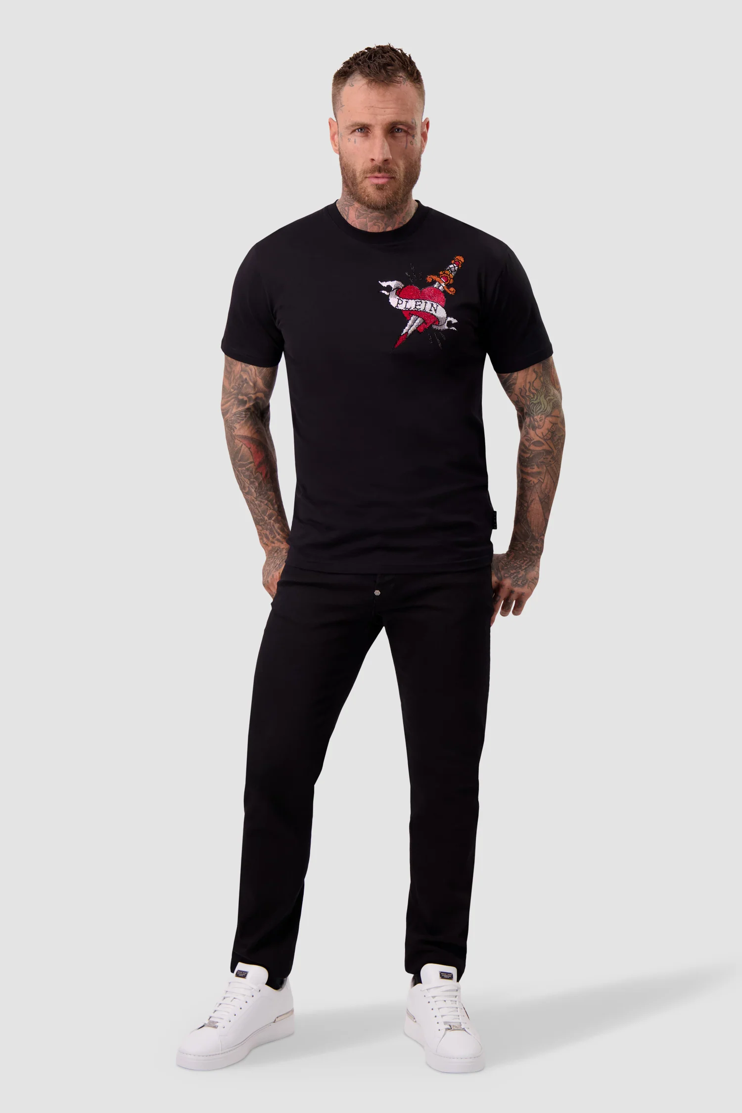 Philipp Plein Round Neck SS Love T-Shirt - Image 3