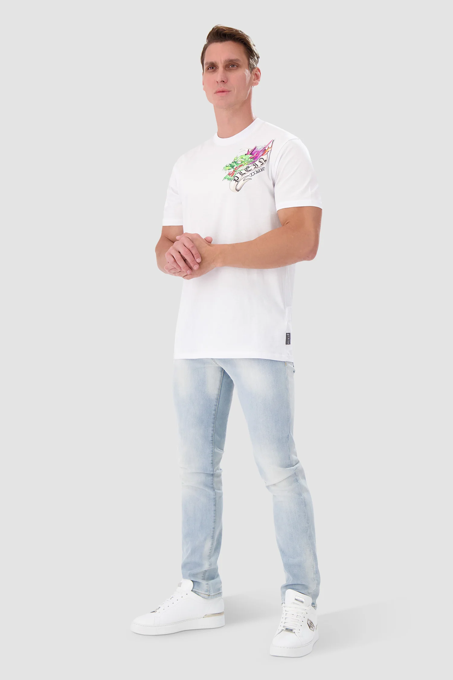 Philipp Plein Round Neck SS PAK Tattoo T-shirt - Image 4