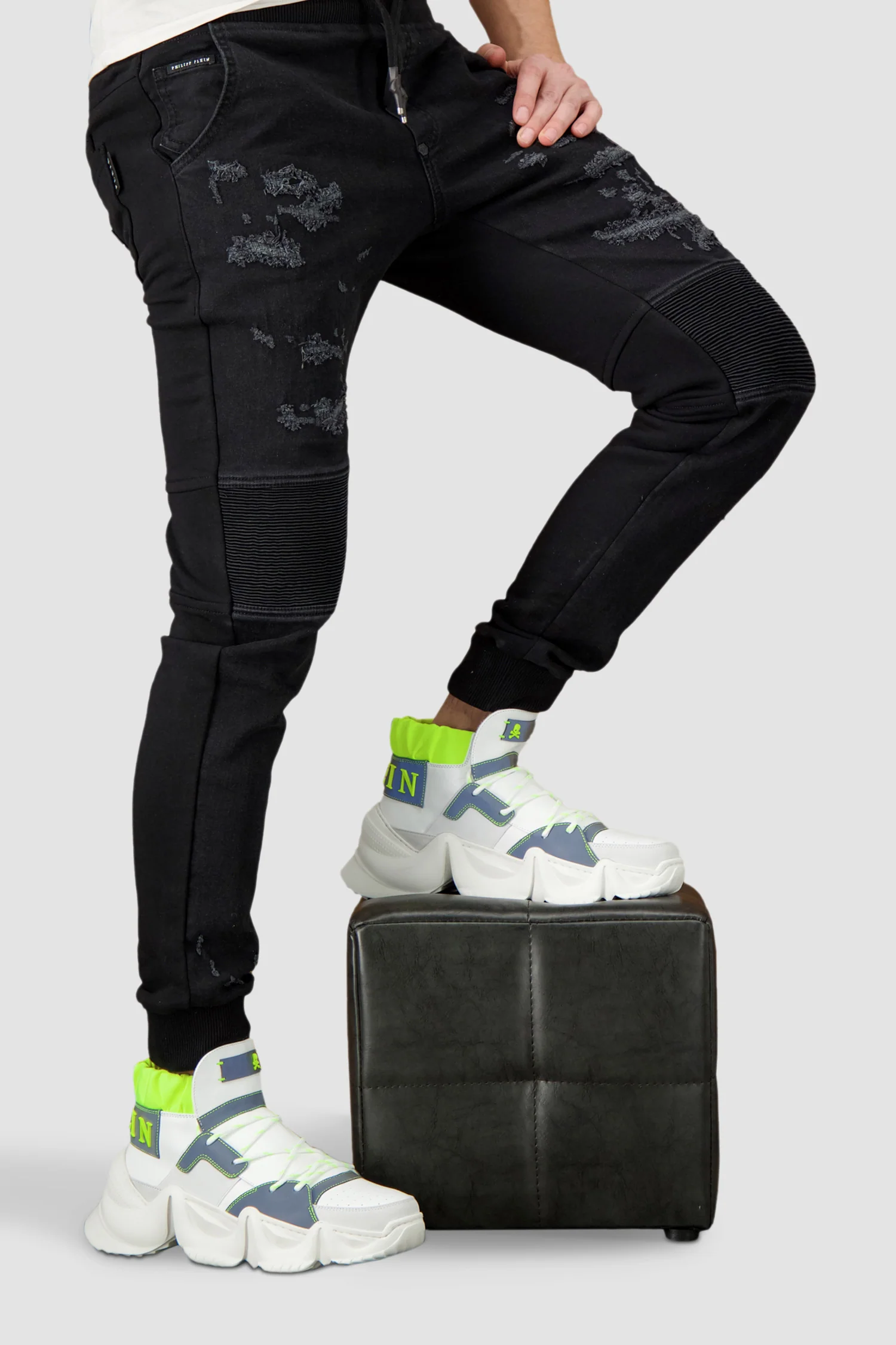 Philipp Plein White Monster Sneakers - Image 3