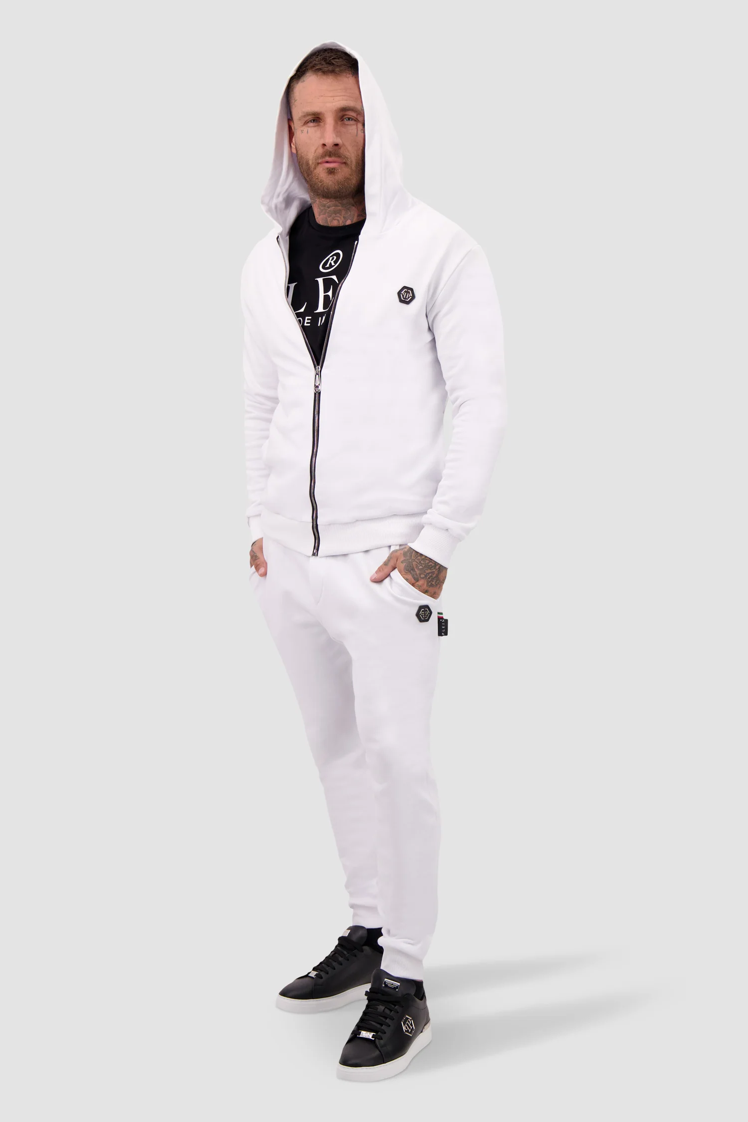 Philipp Plein White PP1978 Jogging Tracksuit - Image 6