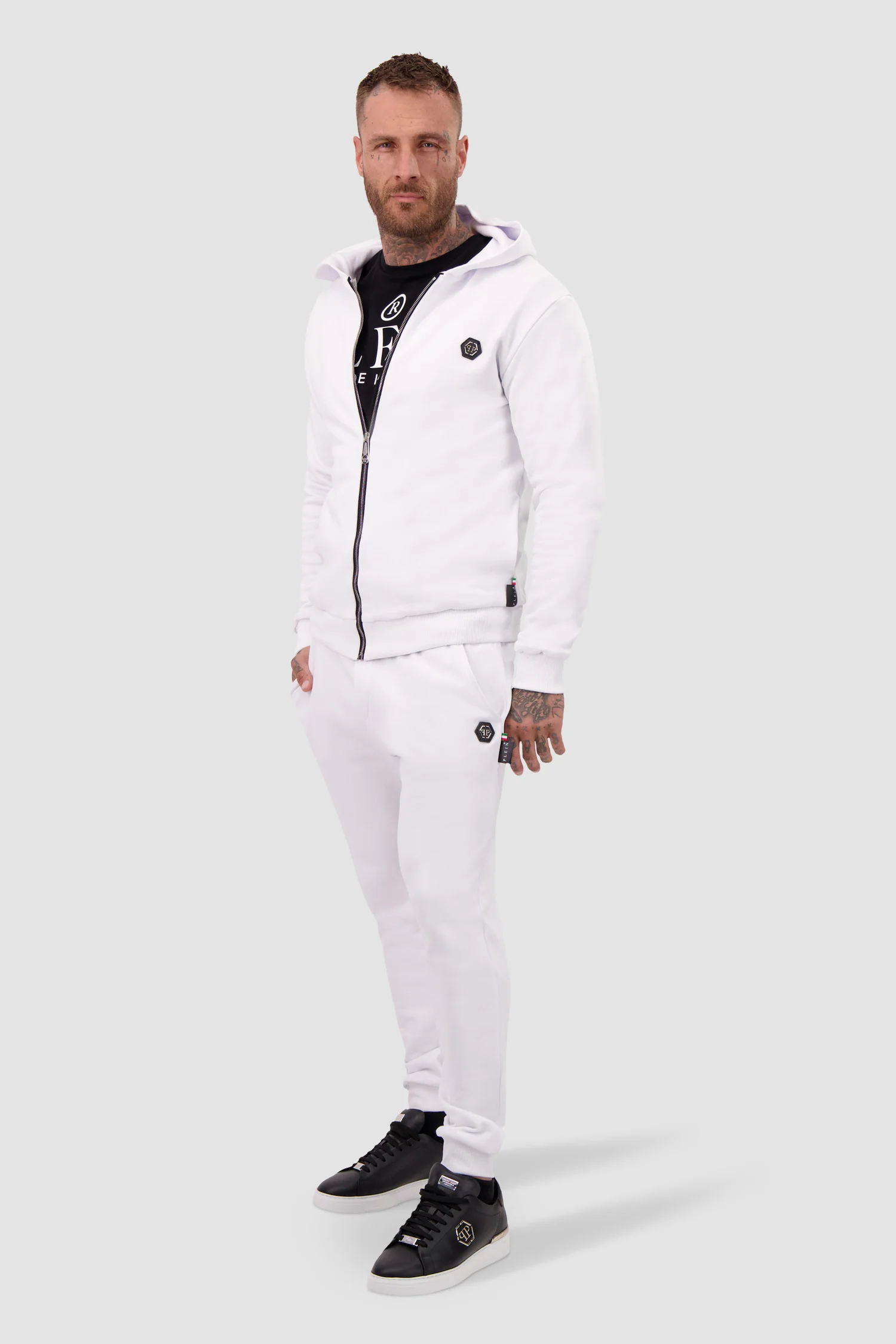 Philipp Plein White PP1978 Jogging Tracksuit - Image 7