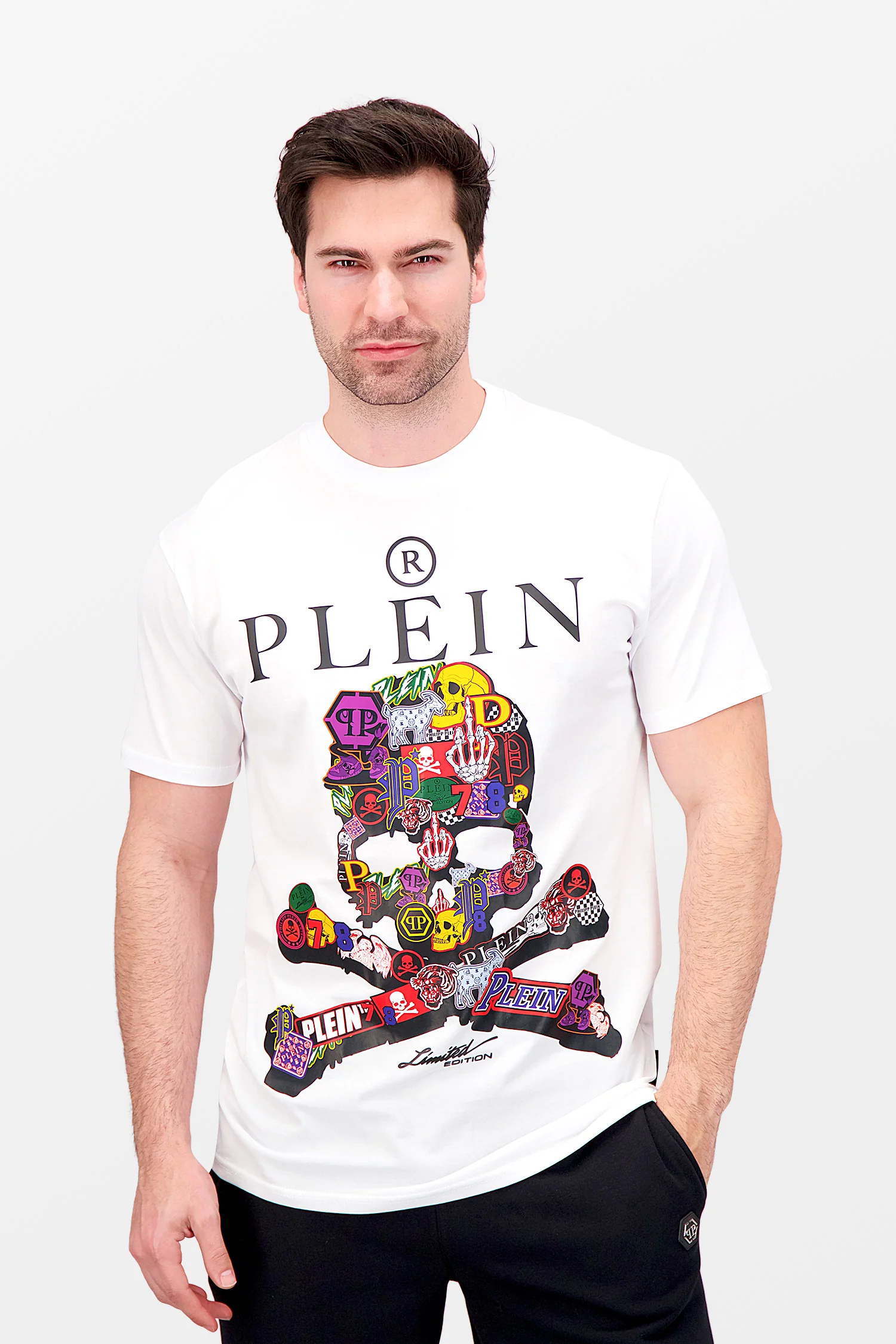 Philipp Plein White Round Neck Skull T-Shirt - Image 3