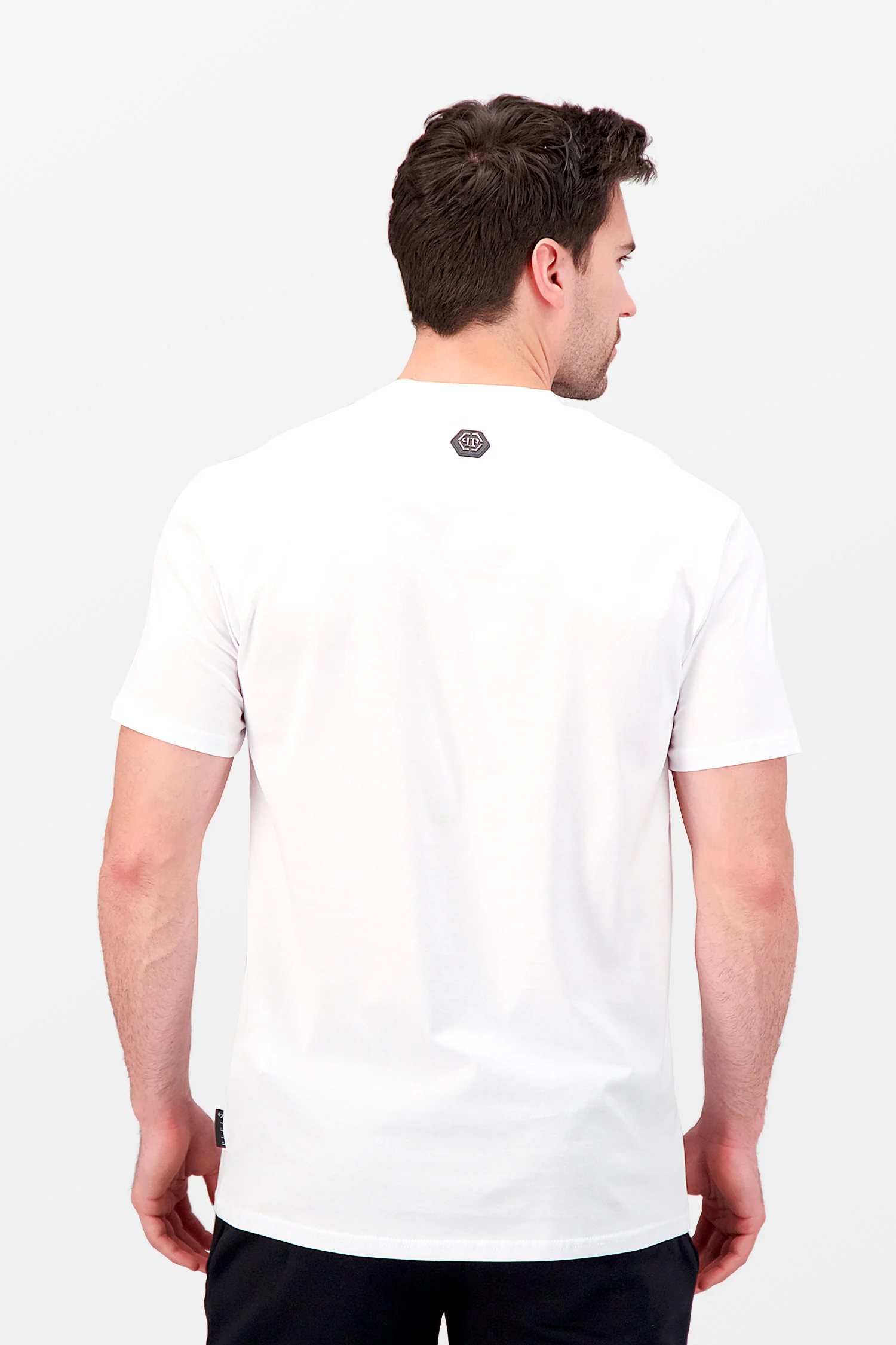 Philipp Plein White Round Neck Skull T-Shirt - Image 4