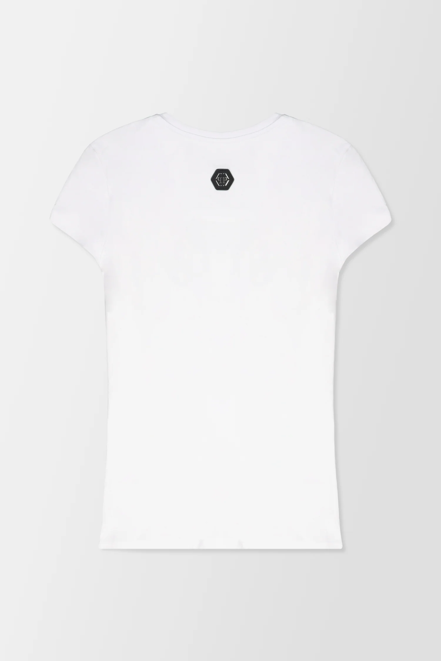 Philipp Plein White Round Neck SS Flowers T-Shirt - Image 4