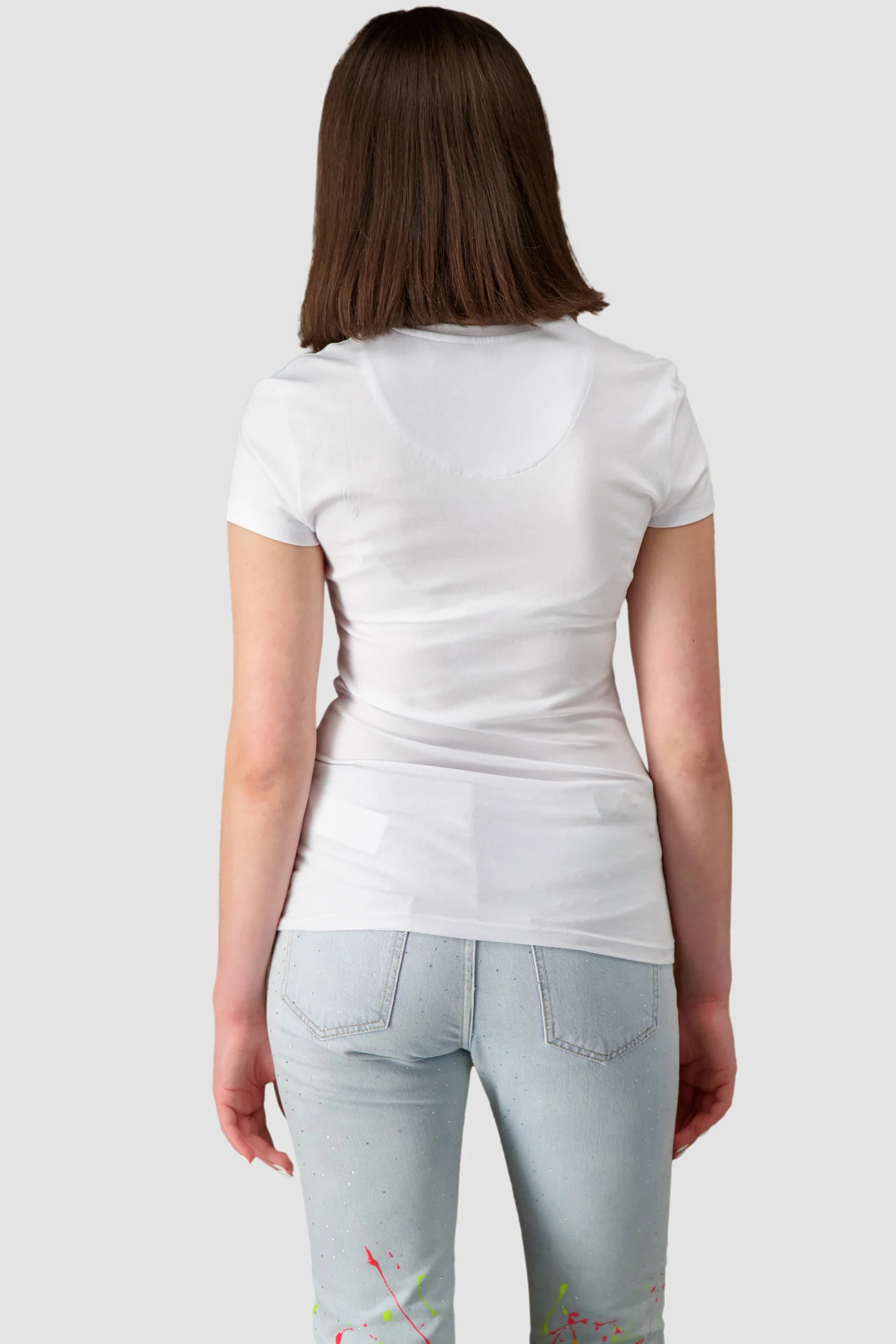 Philipp Plein White Round Neck SS Love Plein T-Shirt - Image 3