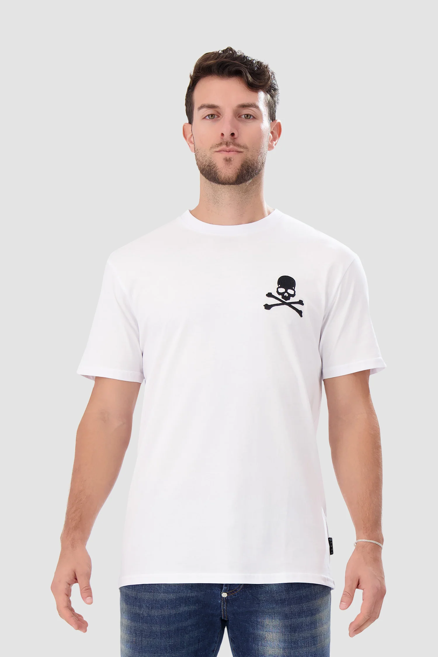 Philipp Plein White Round Neck SS PAK T-shirt - Image 2