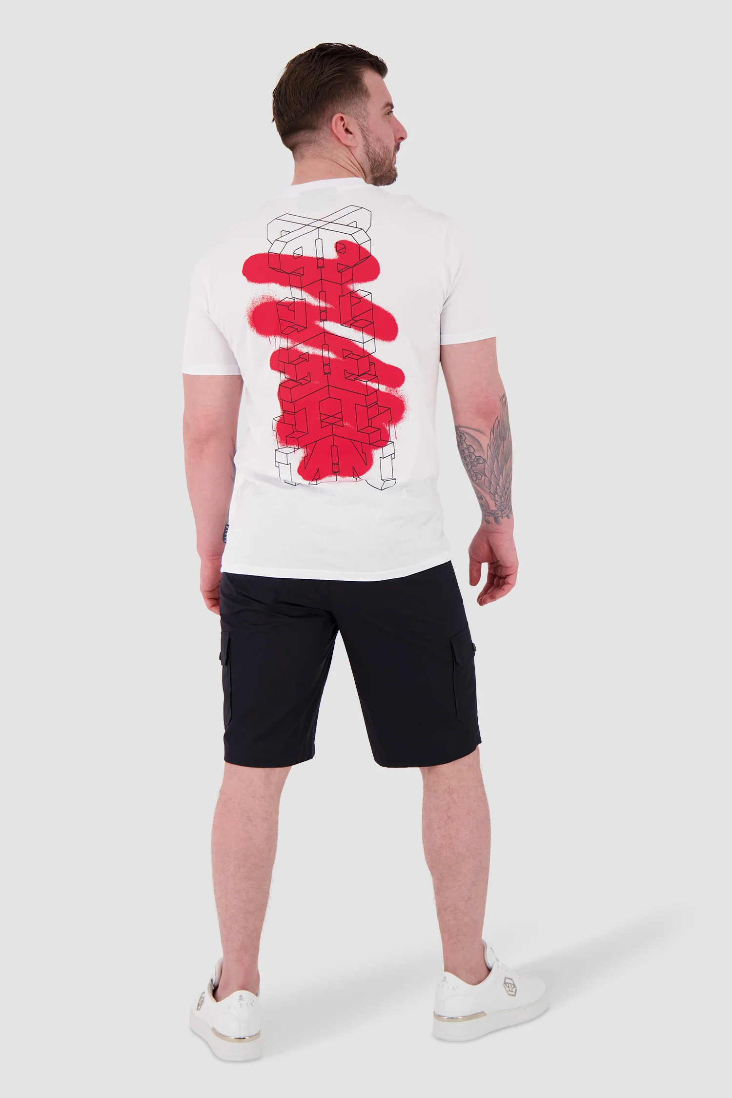 Philipp Plein White Round Neck SS PAK T-Shirt - Image 4