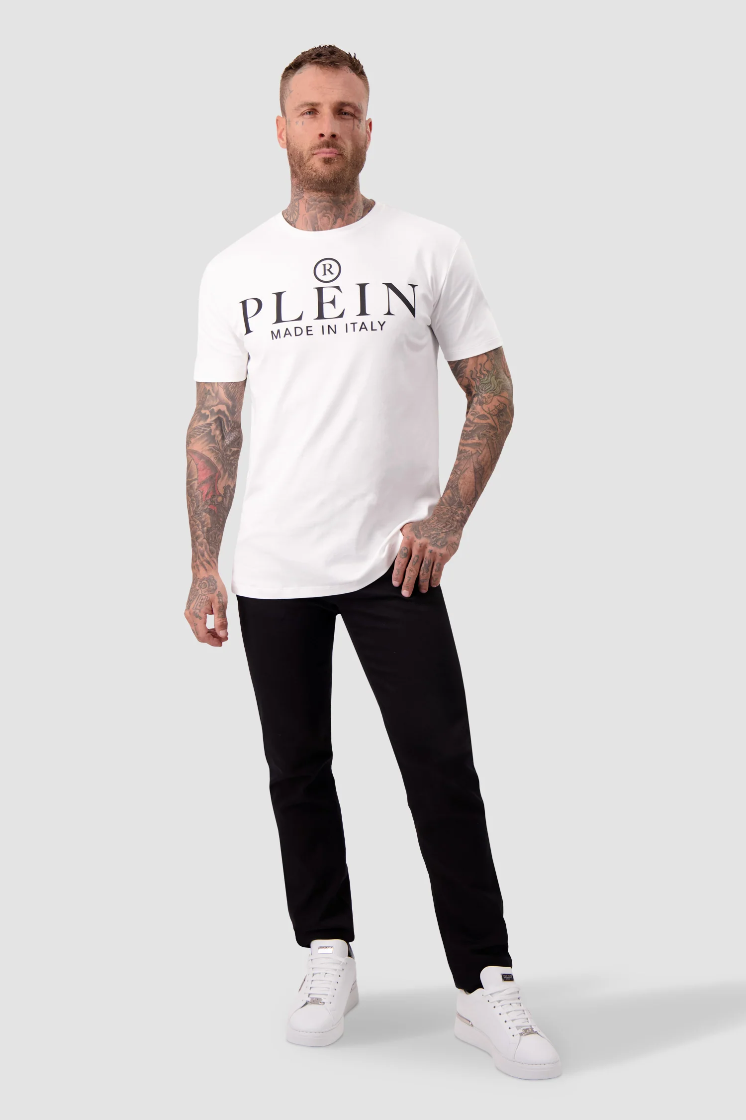 Philipp Plein White Round Neck SS T-Shirt - Image 3