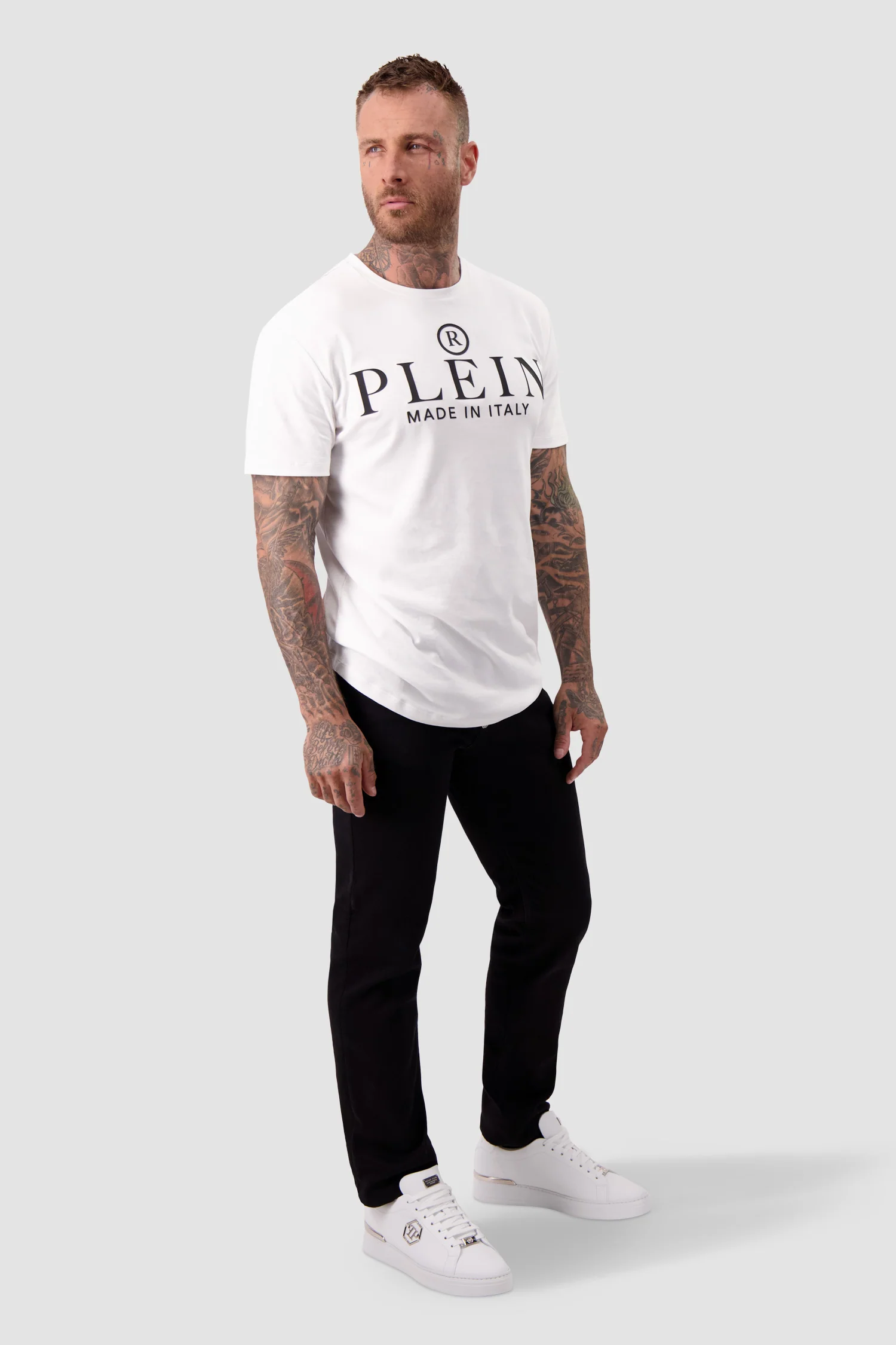 Philipp Plein White Round Neck SS T-Shirt - Image 4