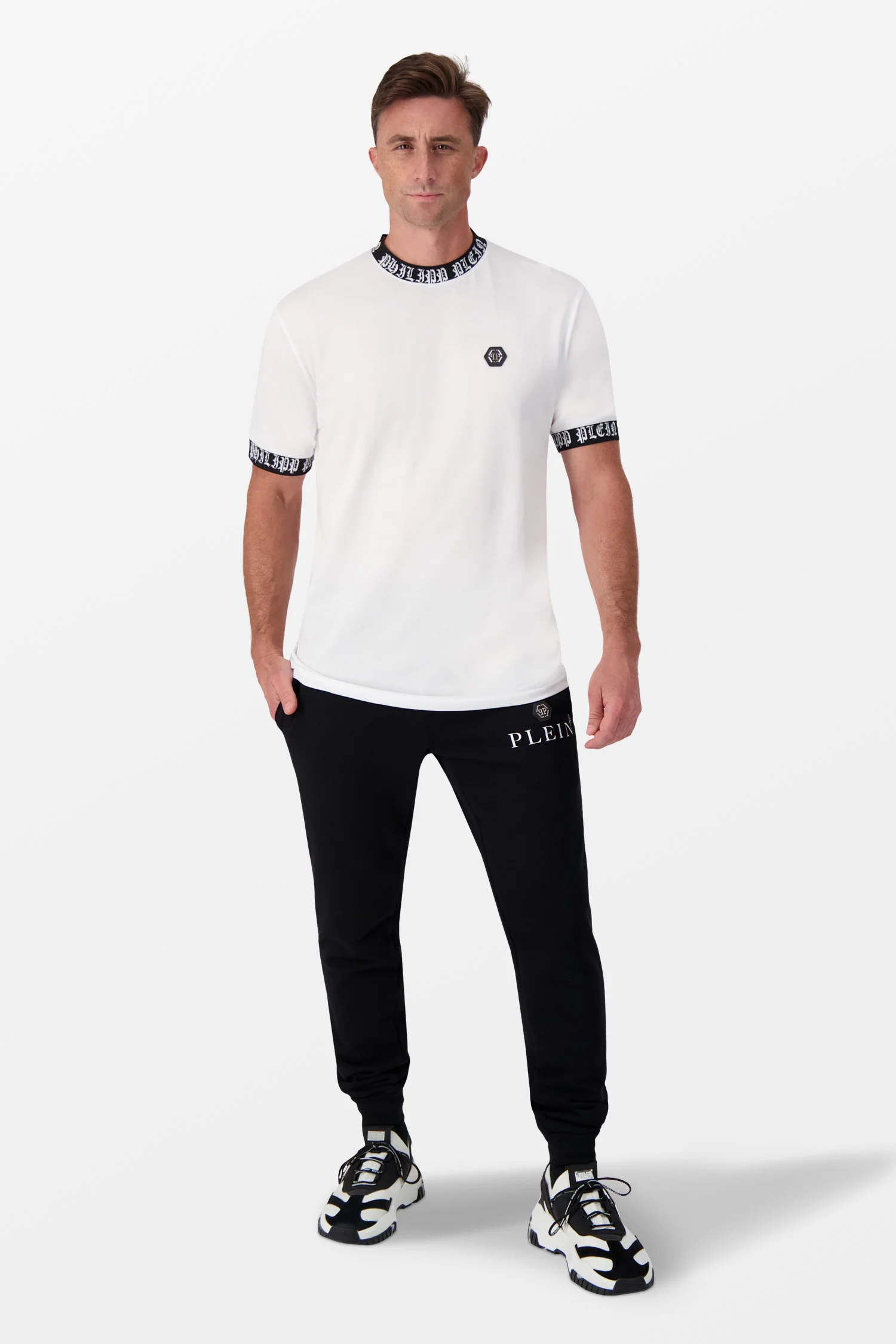 Philipp Plein White Round Neck SS T-Shirt - Image 3