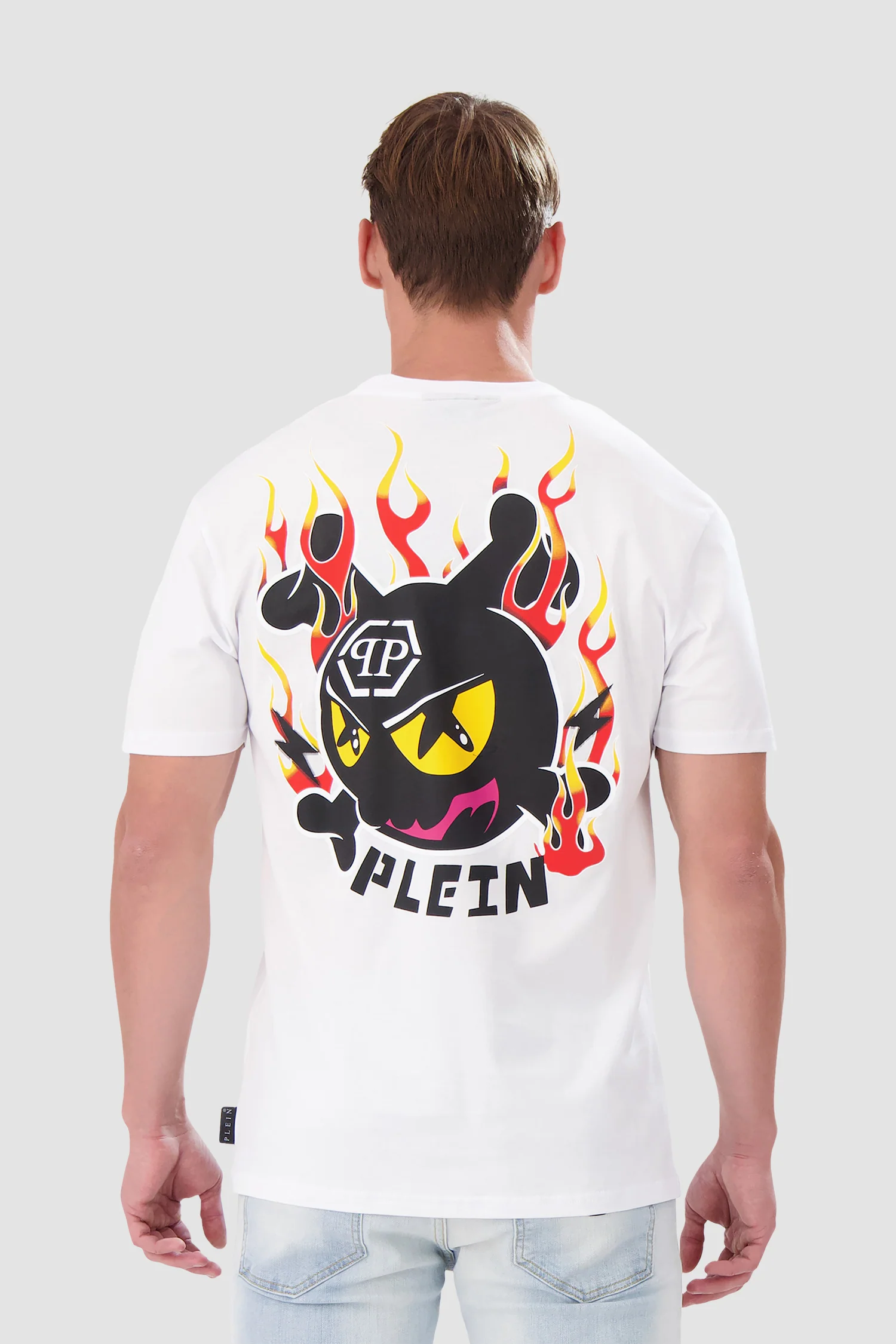 Philipp Plein White Round Neck SS T-shirt - Image 5