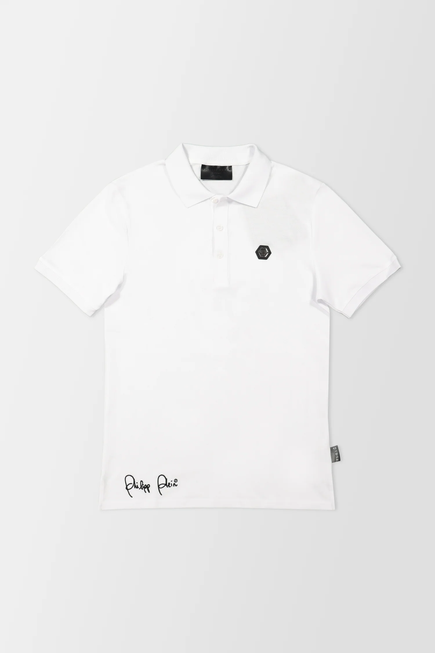 Philipp Plein White Stars and Skull Polo