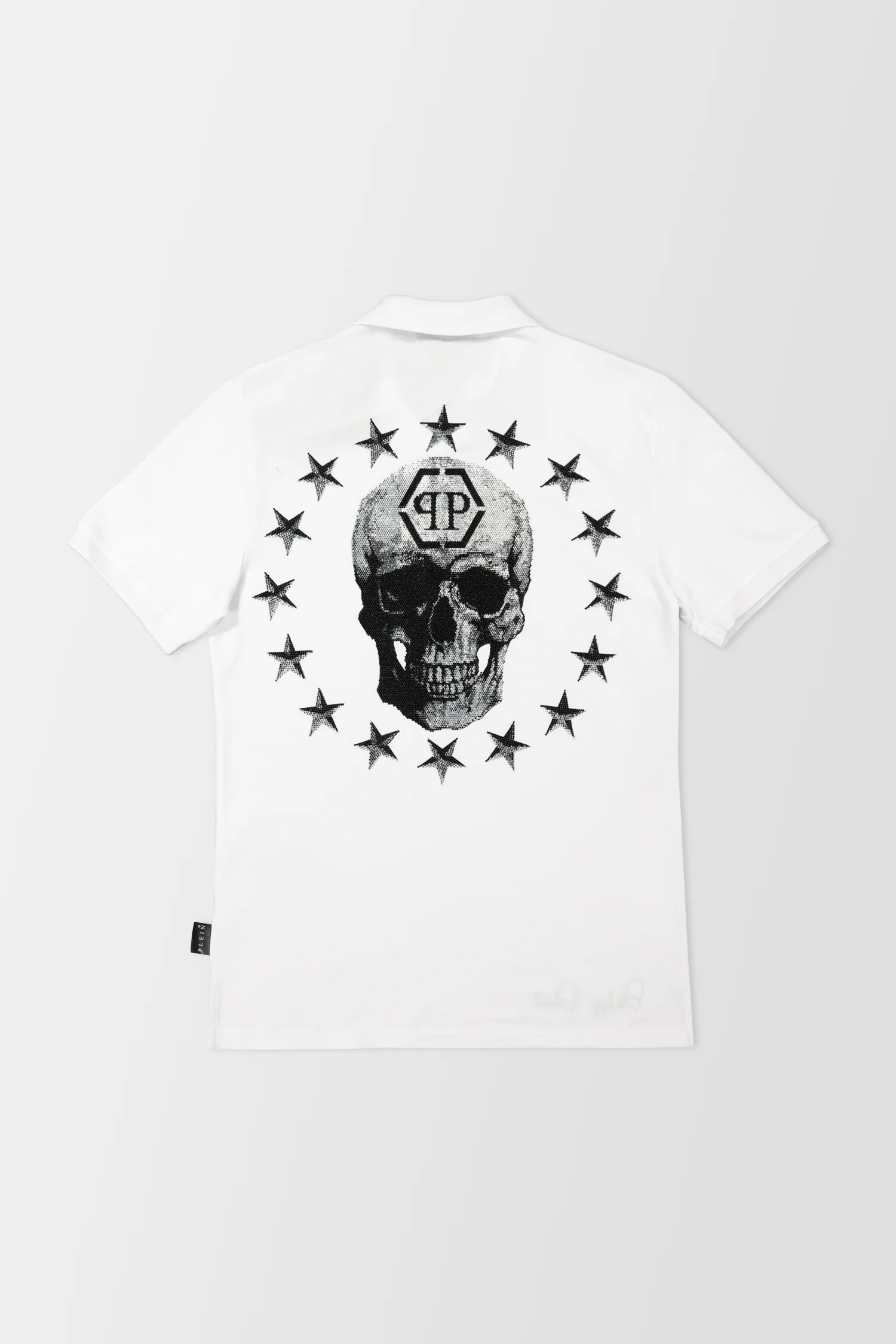 Philipp Plein White Stars and Skull Polo - Image 3