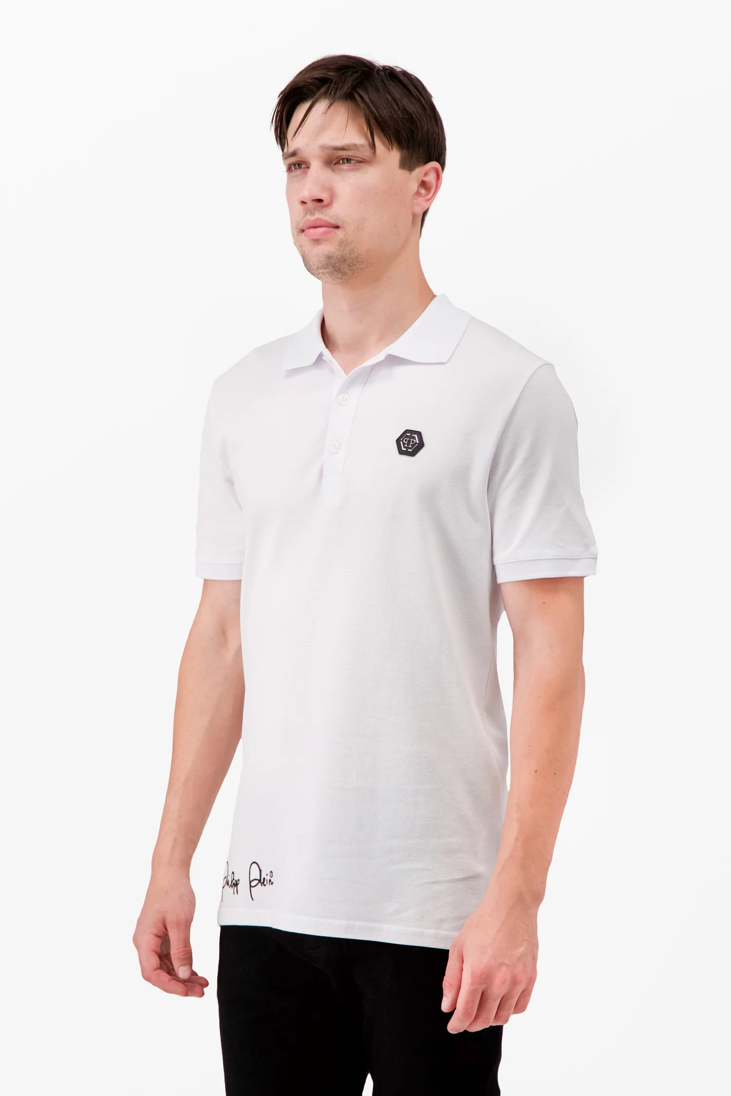 Philipp Plein White Stars and Skull Polo - Image 4