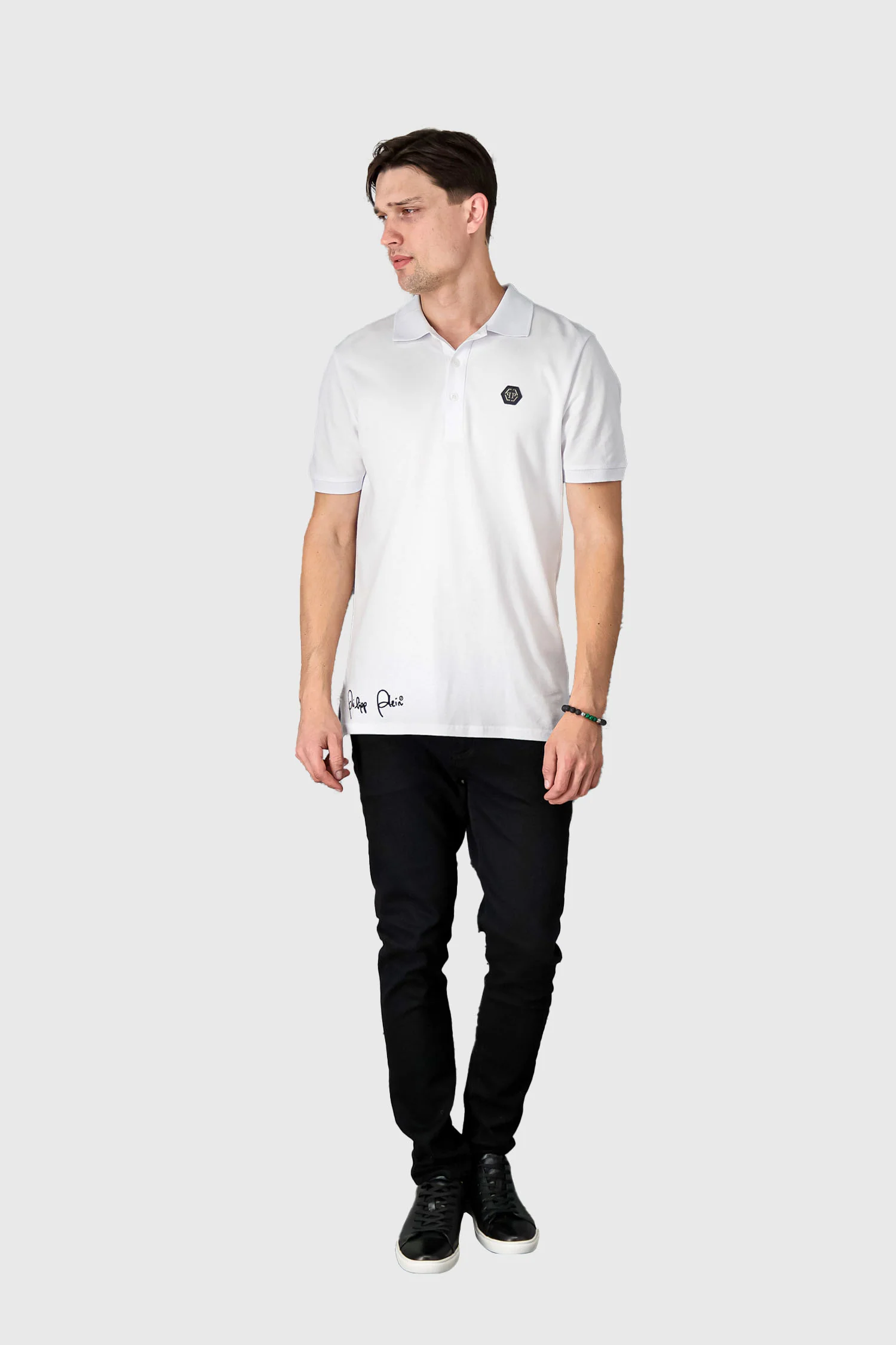 Philipp Plein White Stars and Skull Polo - Image 6