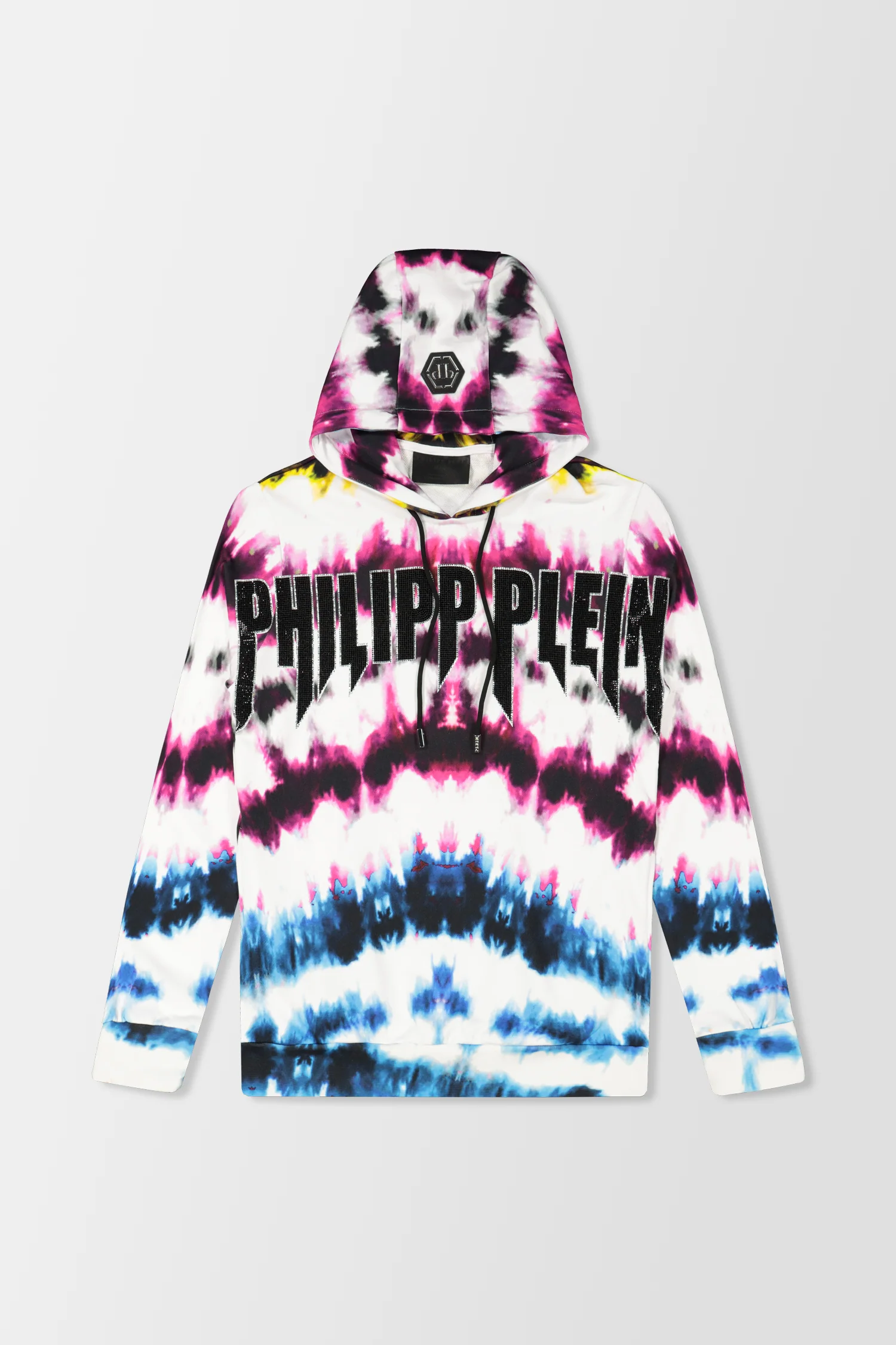 Philipp Plein White Tie Dye Hoodie