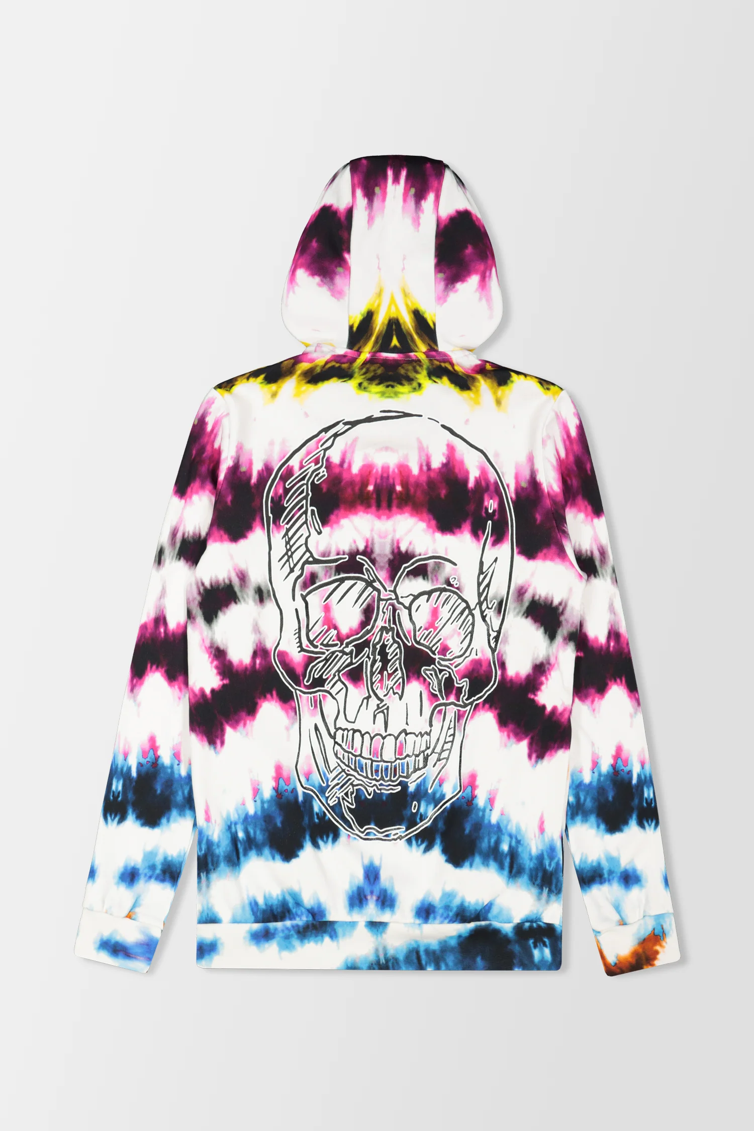 Philipp Plein White Tie Dye Hoodie - Image 2