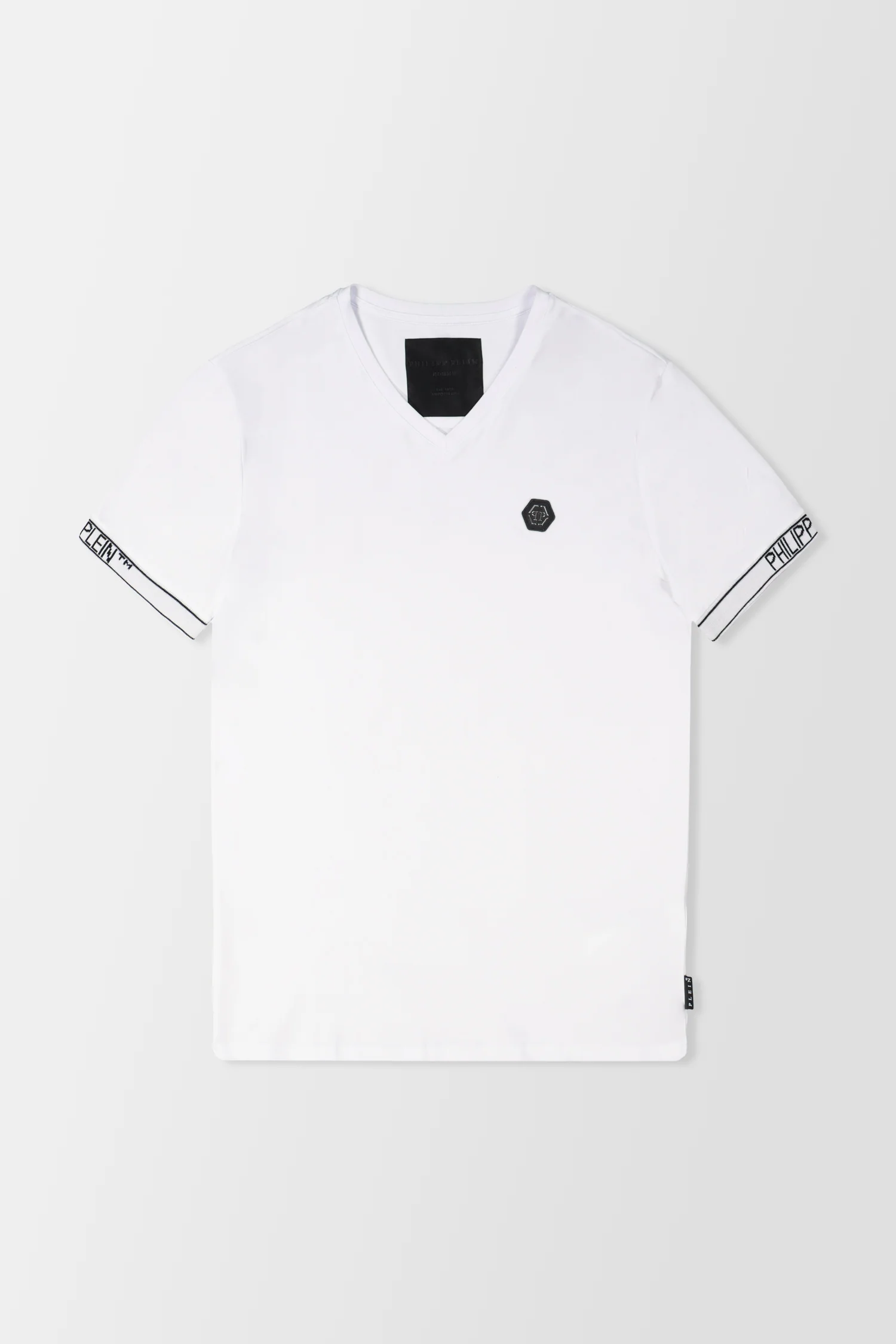 Philipp Plein White V-Neck SS 2 T-Shirt
