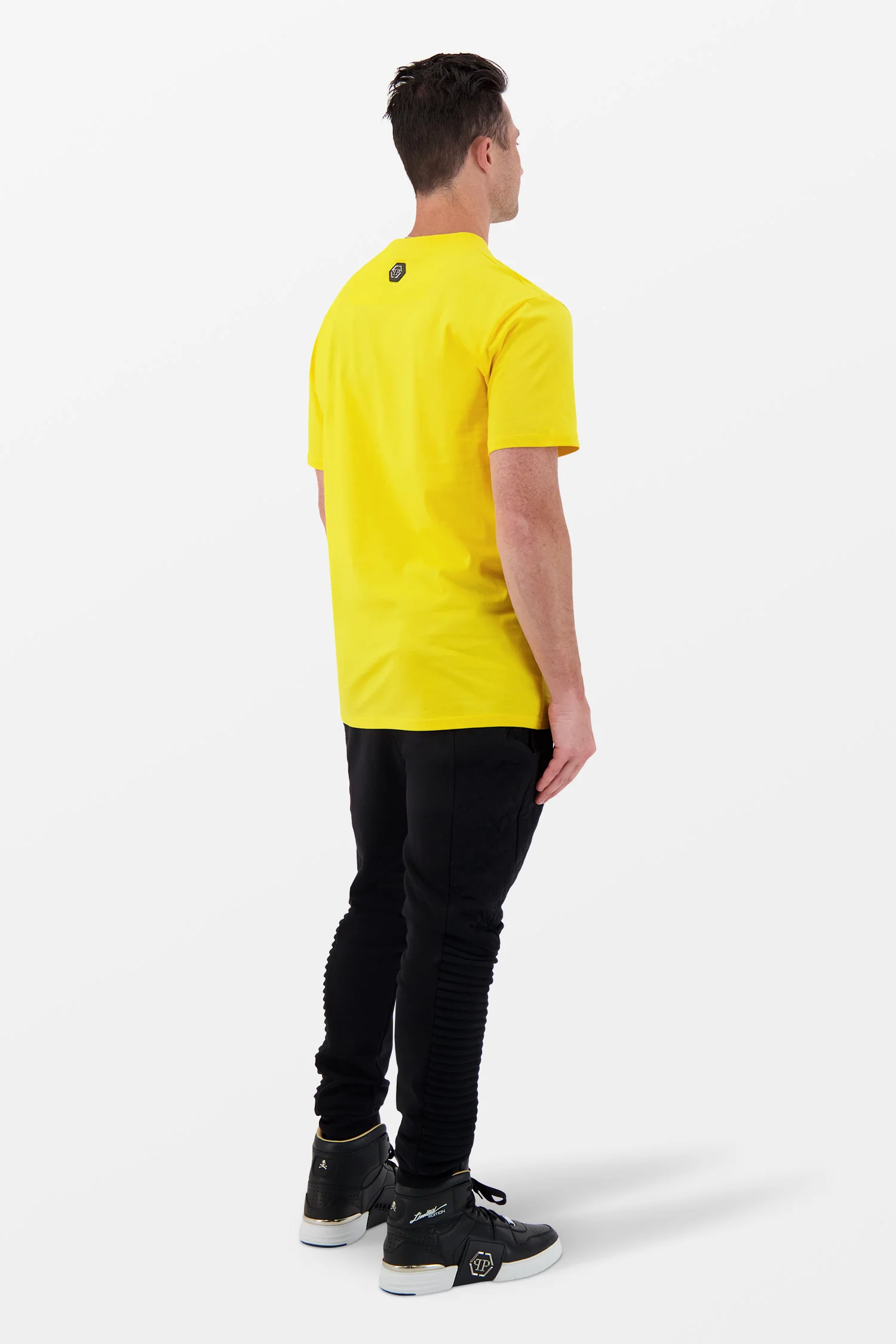 Philipp Plein Yellow Round Neck SS Monster T-Shirt - Image 5
