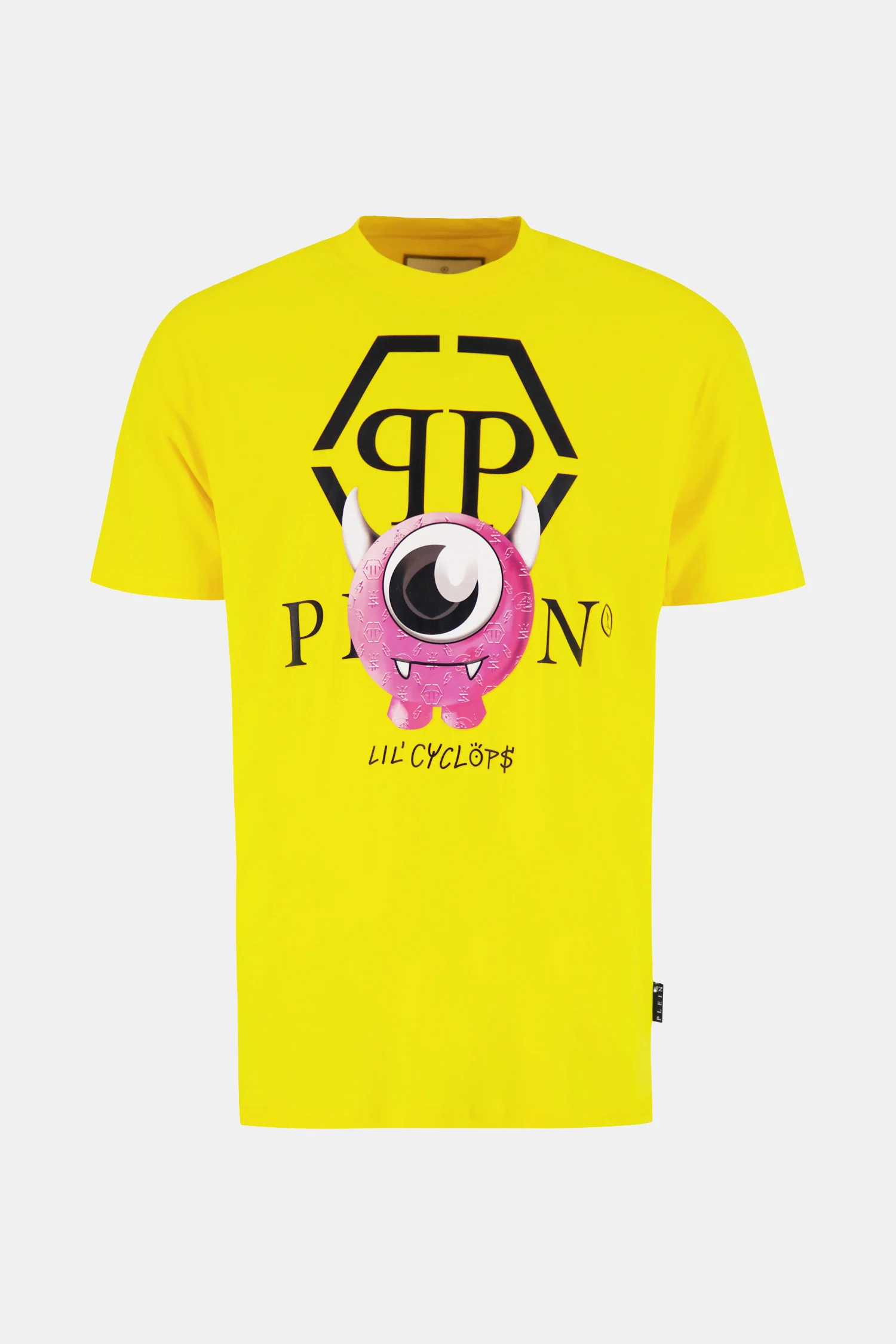 Philipp Plein Yellow Round Neck SS Monster T-Shirt - Image 6