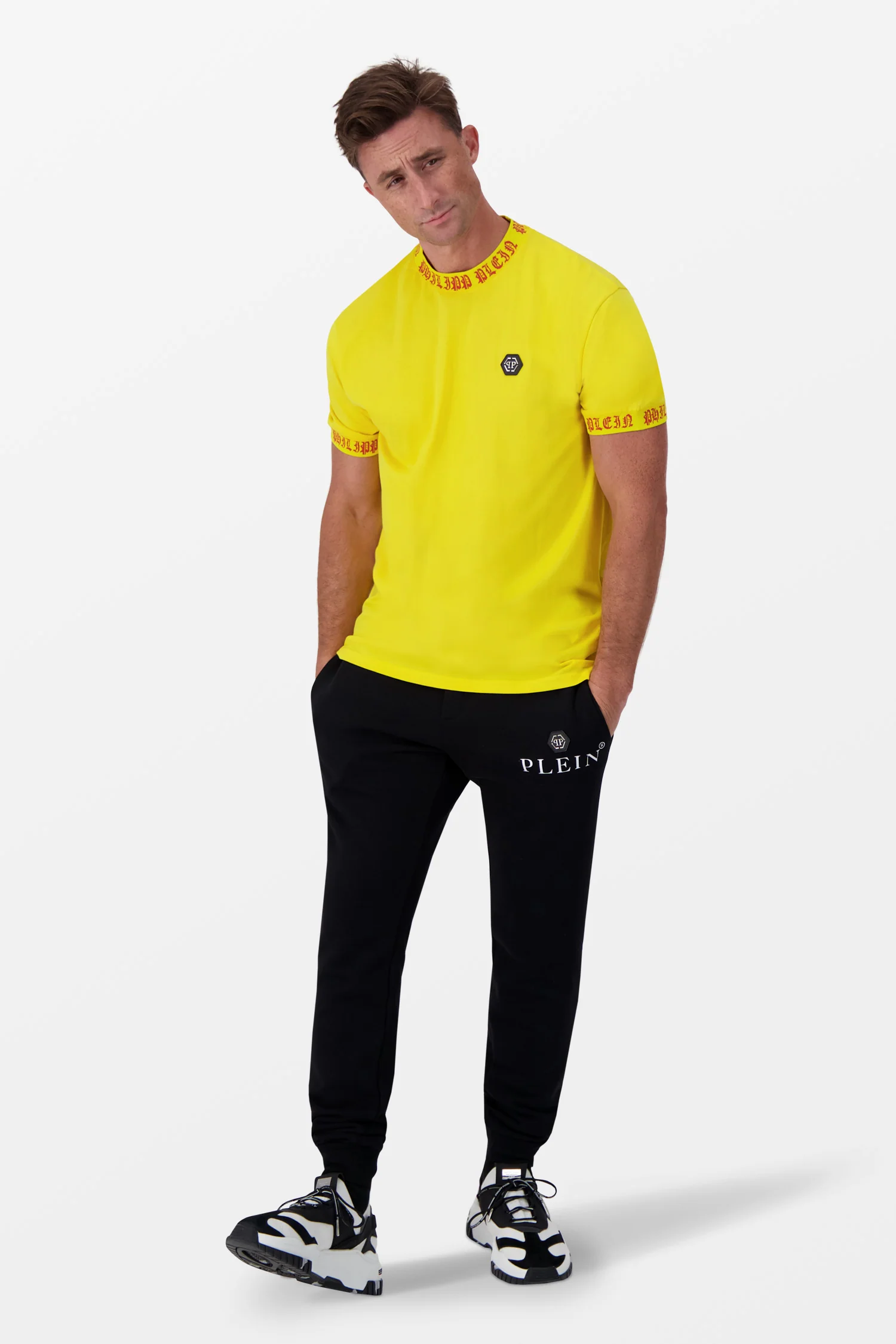 Philipp Plein Yellow Round Neck SS T-Shirt - Image 4