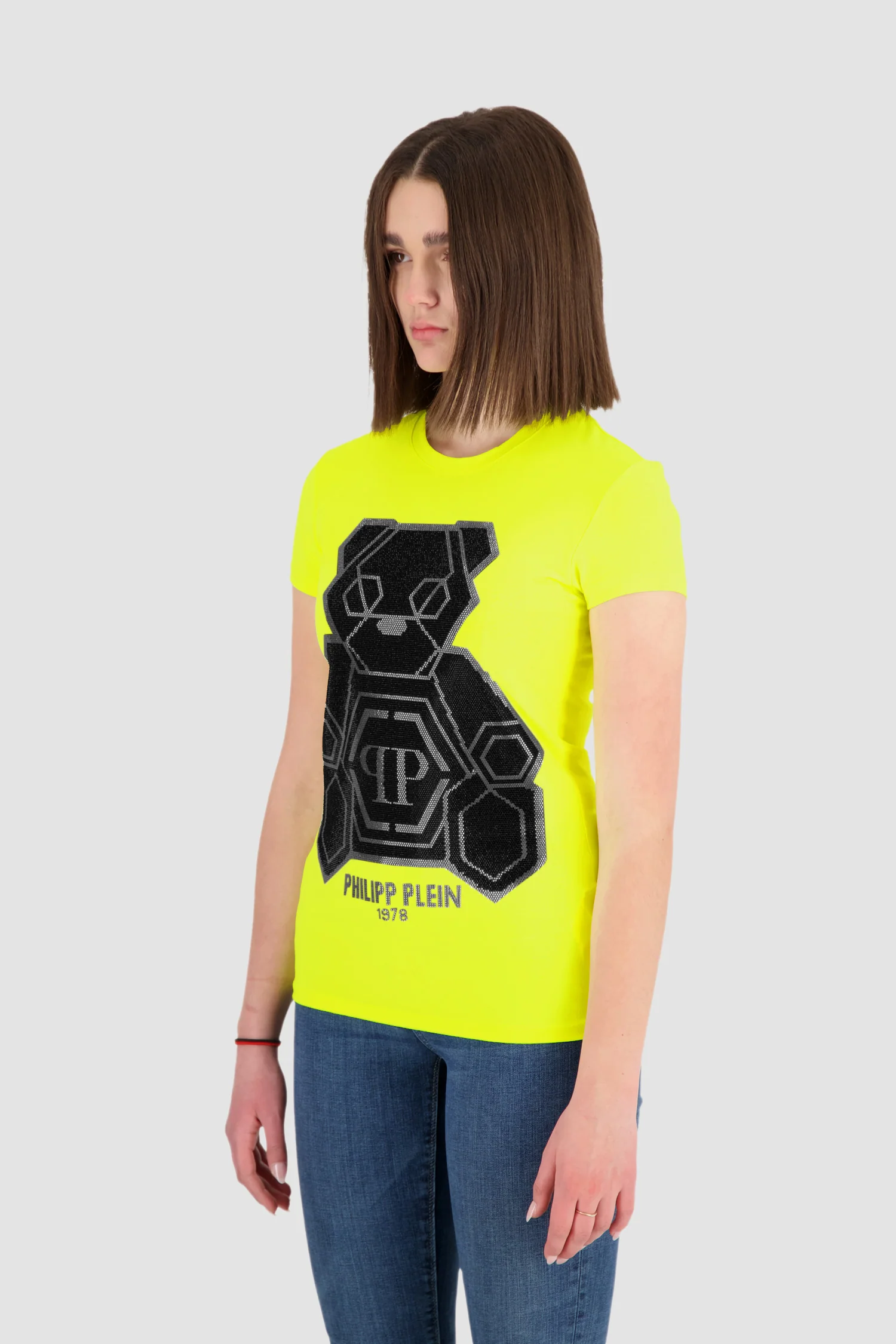 Philipp Plein Yellow Round Neck SS Teddy Bear T-Shirt - Image 2