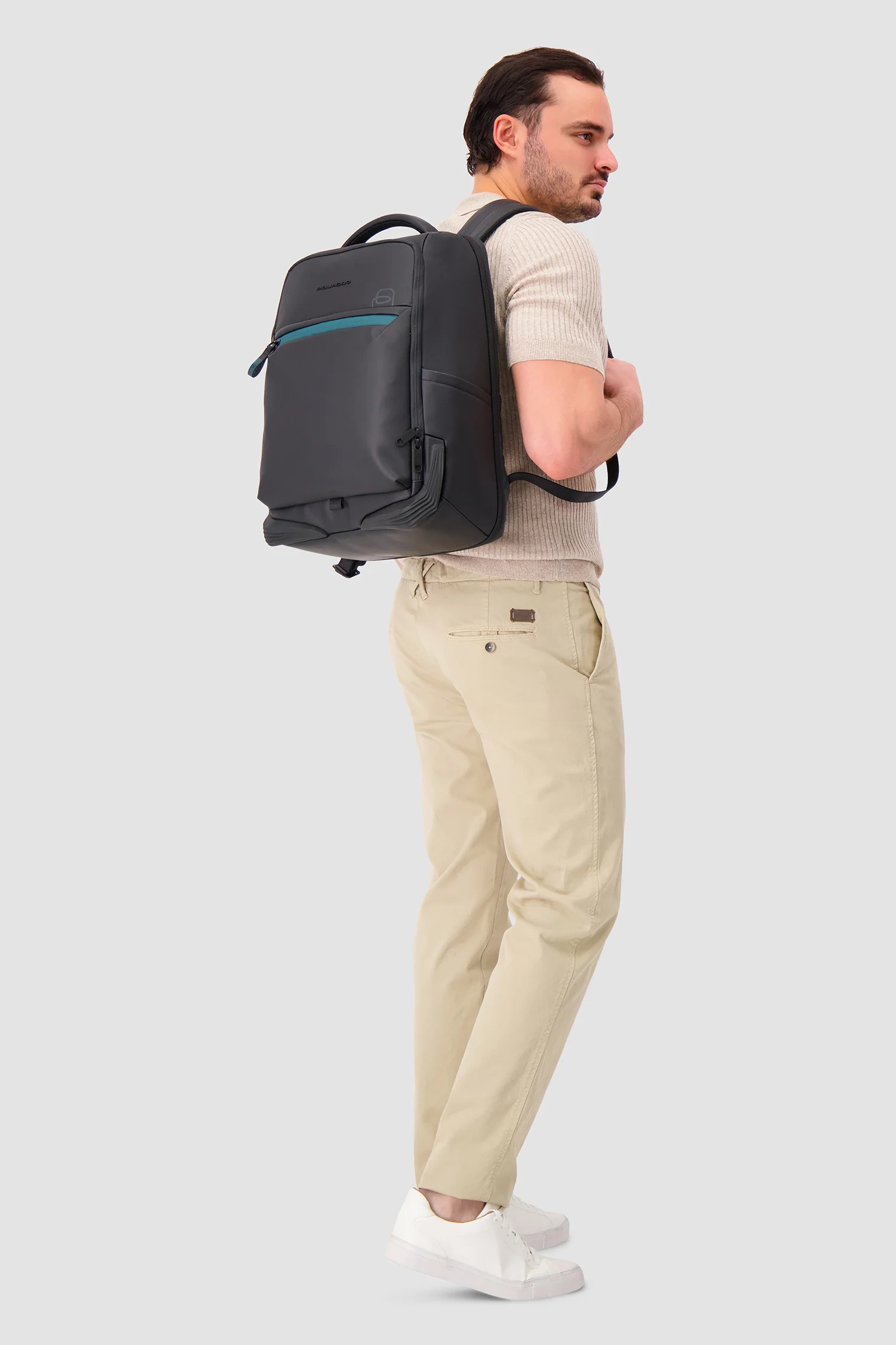Piquadro Black Travel Laptop Backpack - Image 12