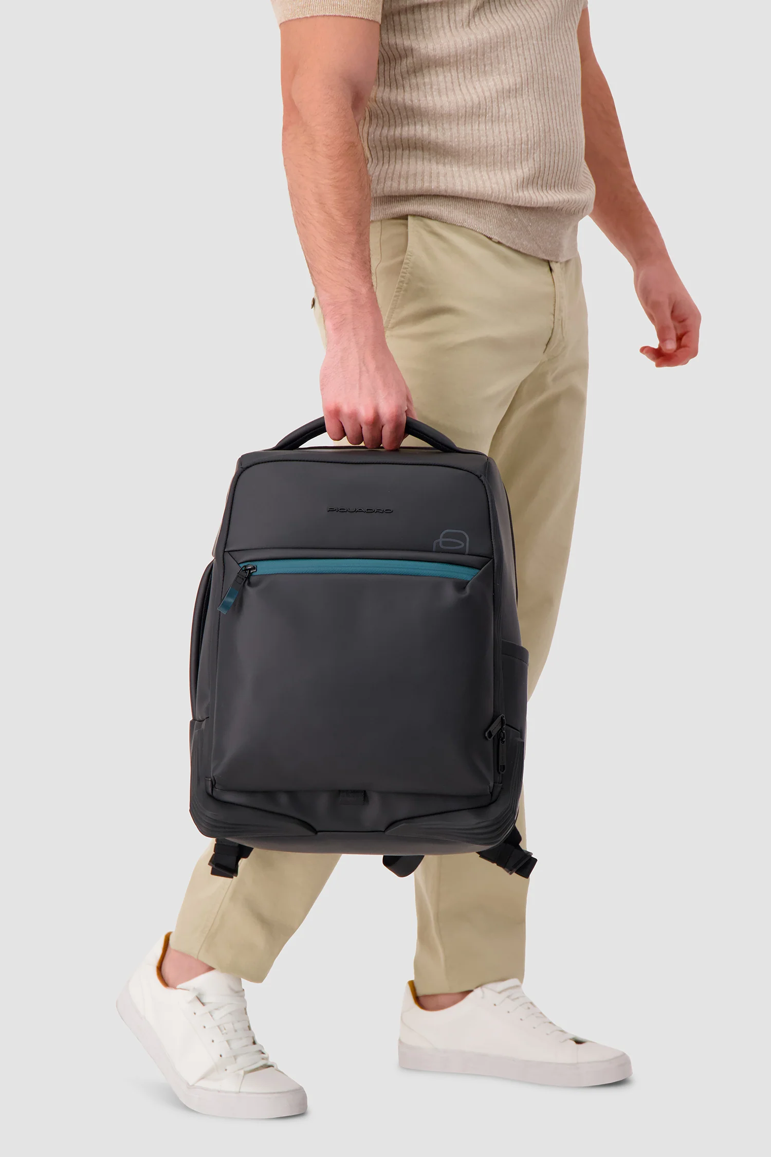 Piquadro Black Travel Laptop Backpack - Image 6