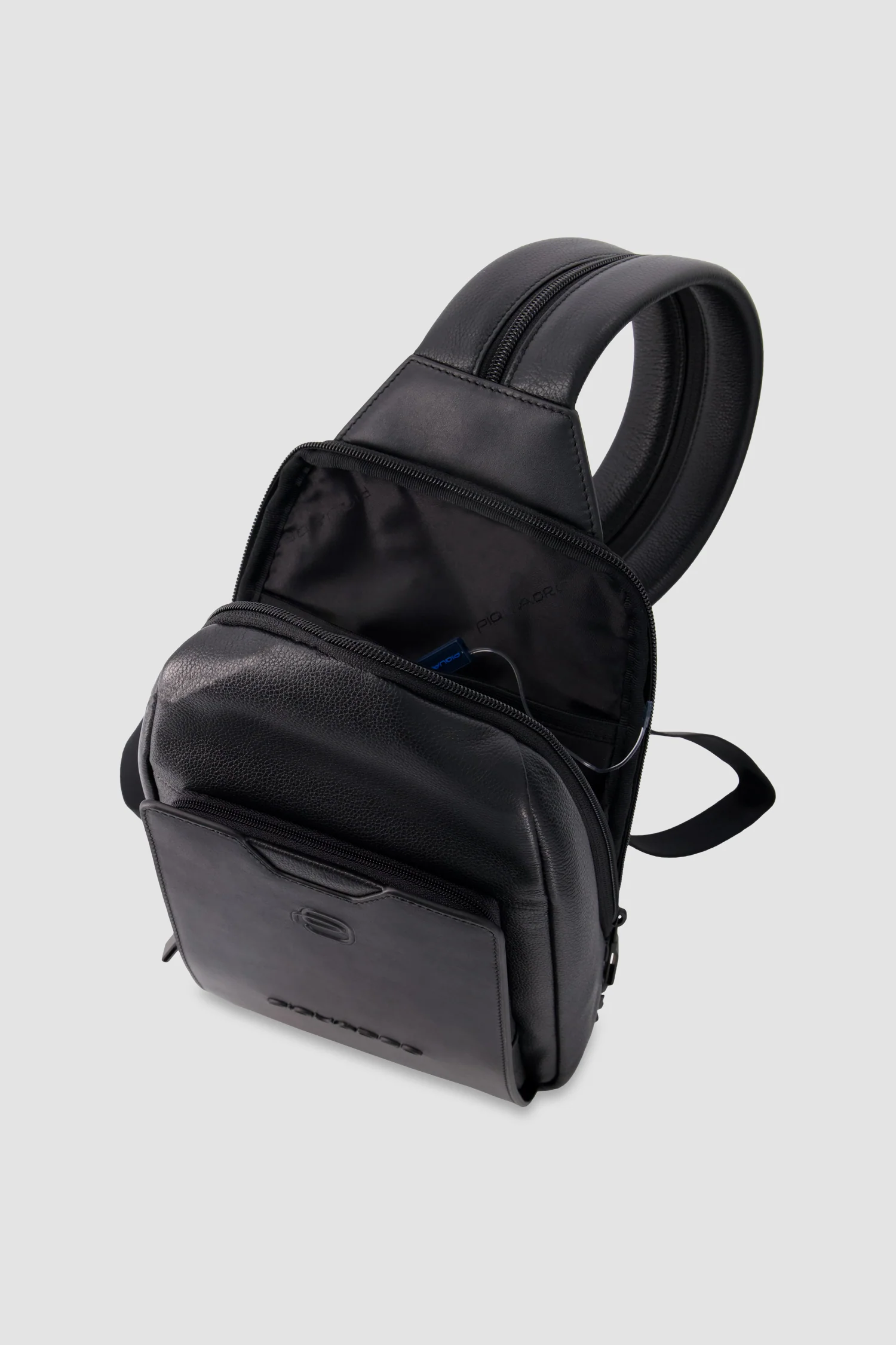 Piquadro Black Convertible to Backpack Sling Bag - Image 5