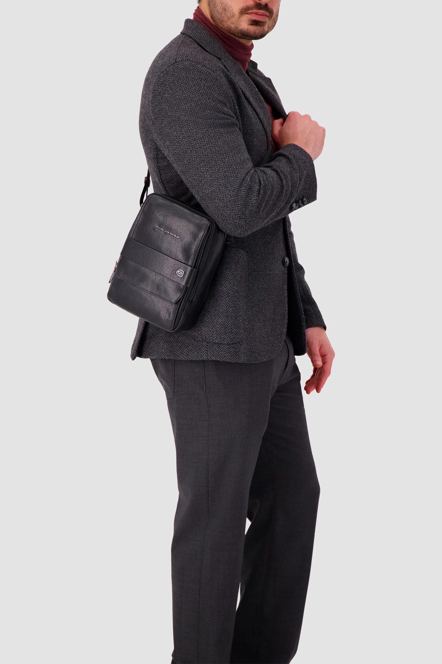 Piquadro Black Crossbody Bag - Image 7