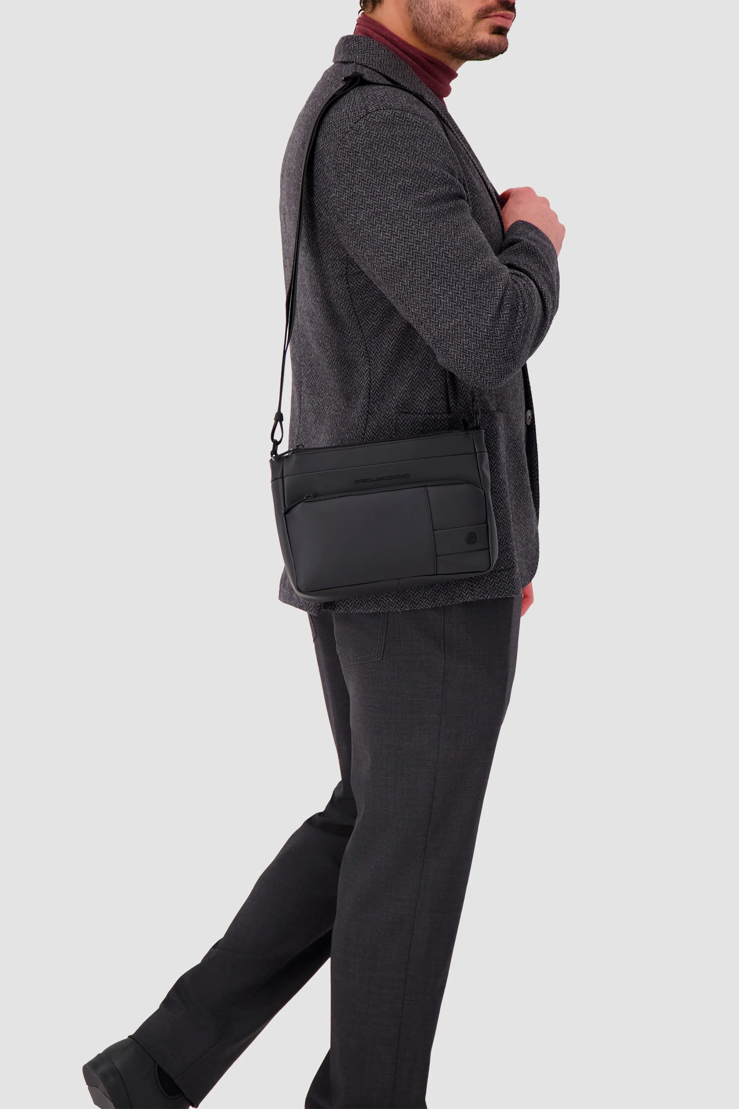 Piquadro Black Crossbody Bag - Image 4