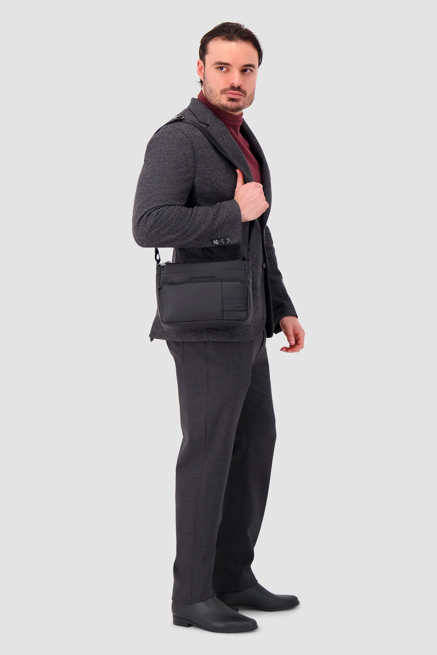 Piquadro Black Crossbody Bag - Image 5