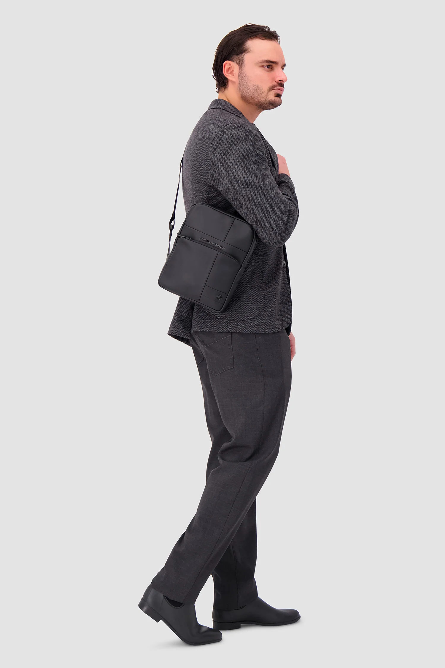 Piquadro Black Crossbody Bag - Image 7