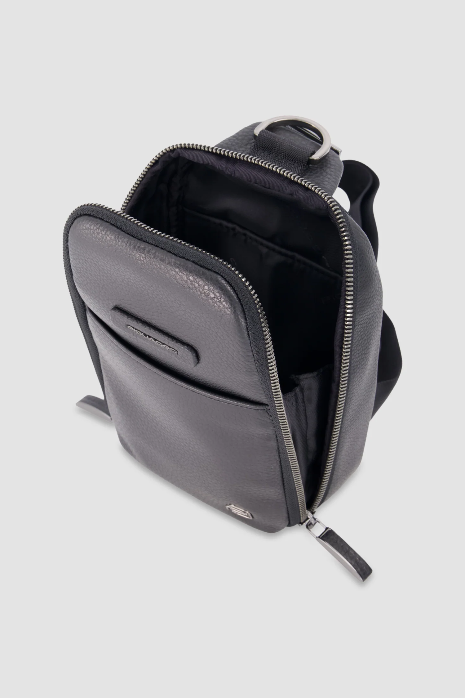 Piquadro Black Crossbody iPhone Bag - Image 4