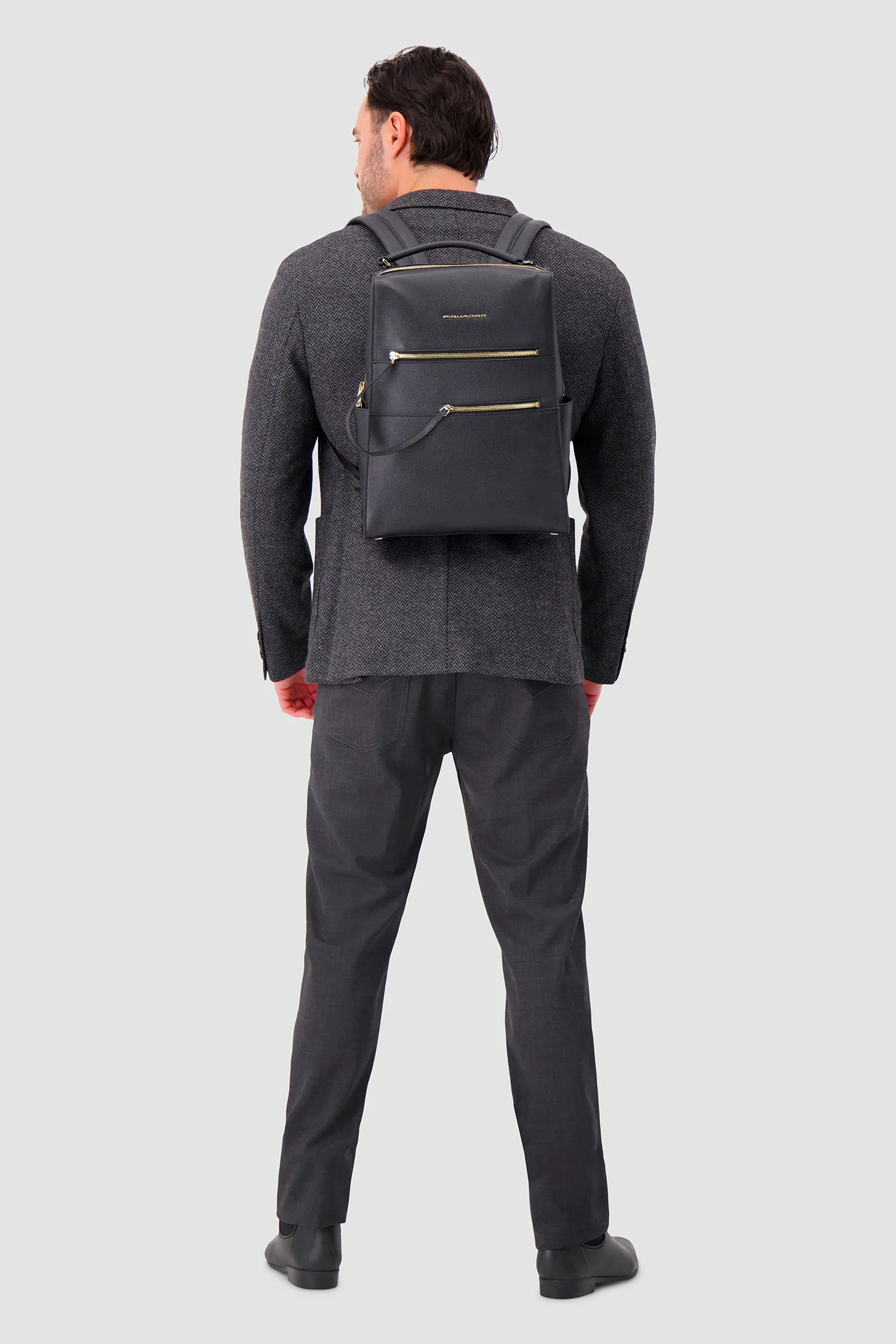 Piquadro Black Laptop Backpack 14" - Image 10